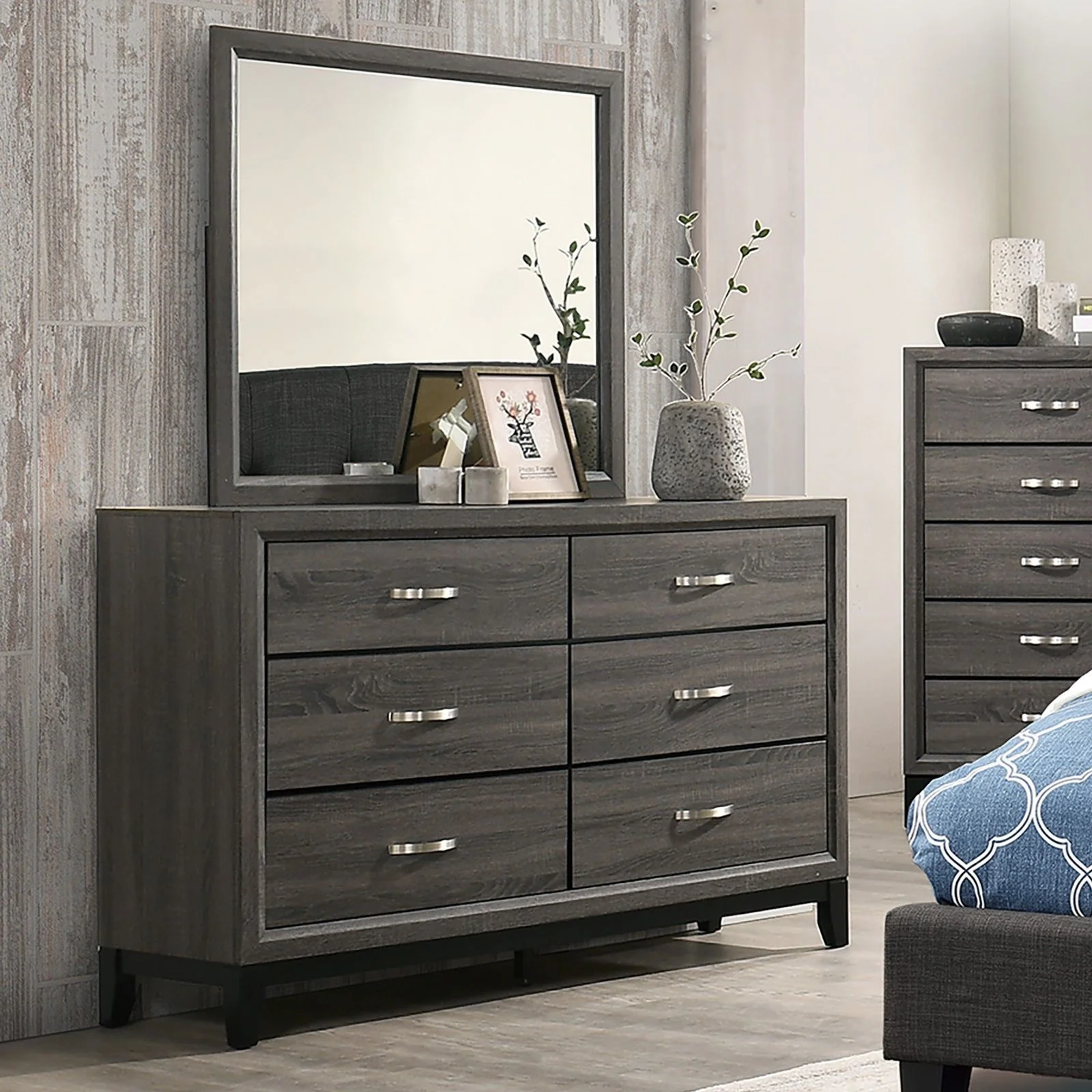1 Piece Dresser Bedroom Furniture - Gray - Image 3