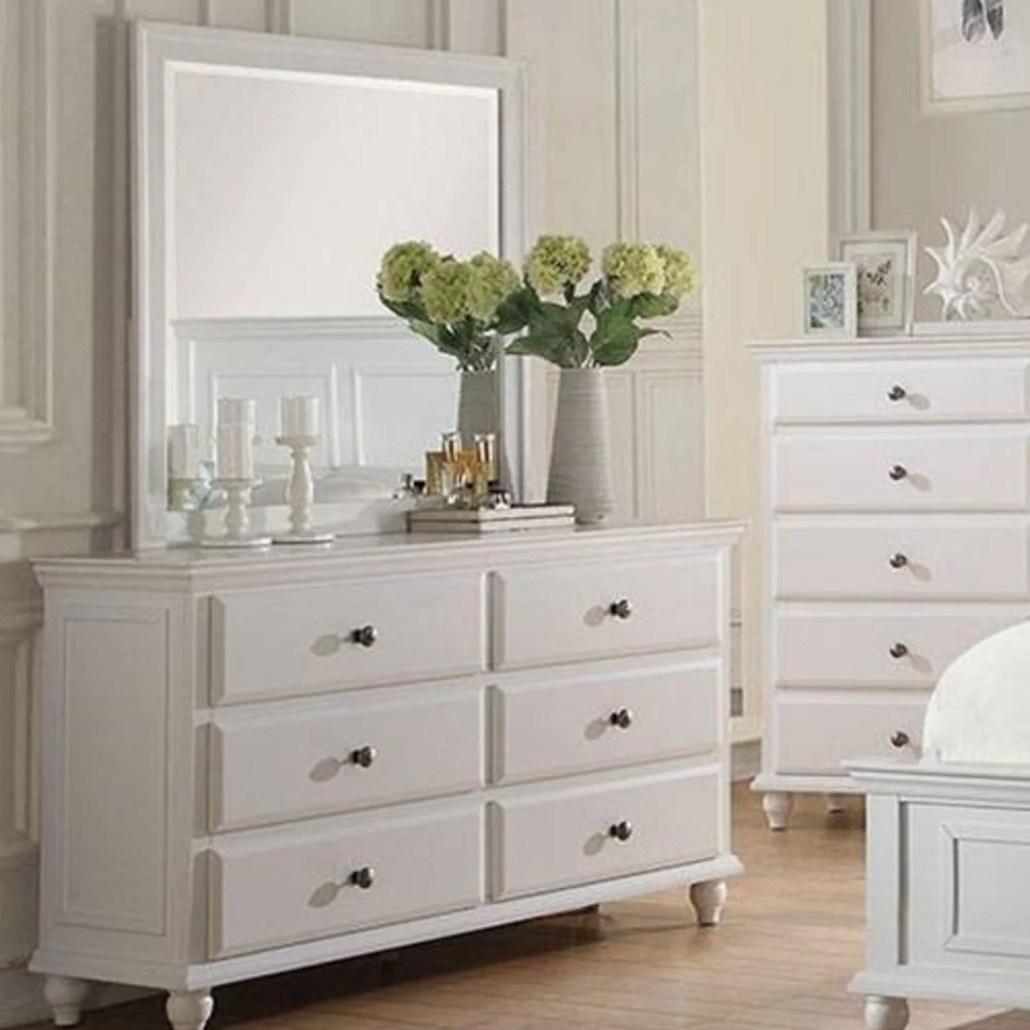 1 Piece Dresser Bedroom Furniture - White - Image 5