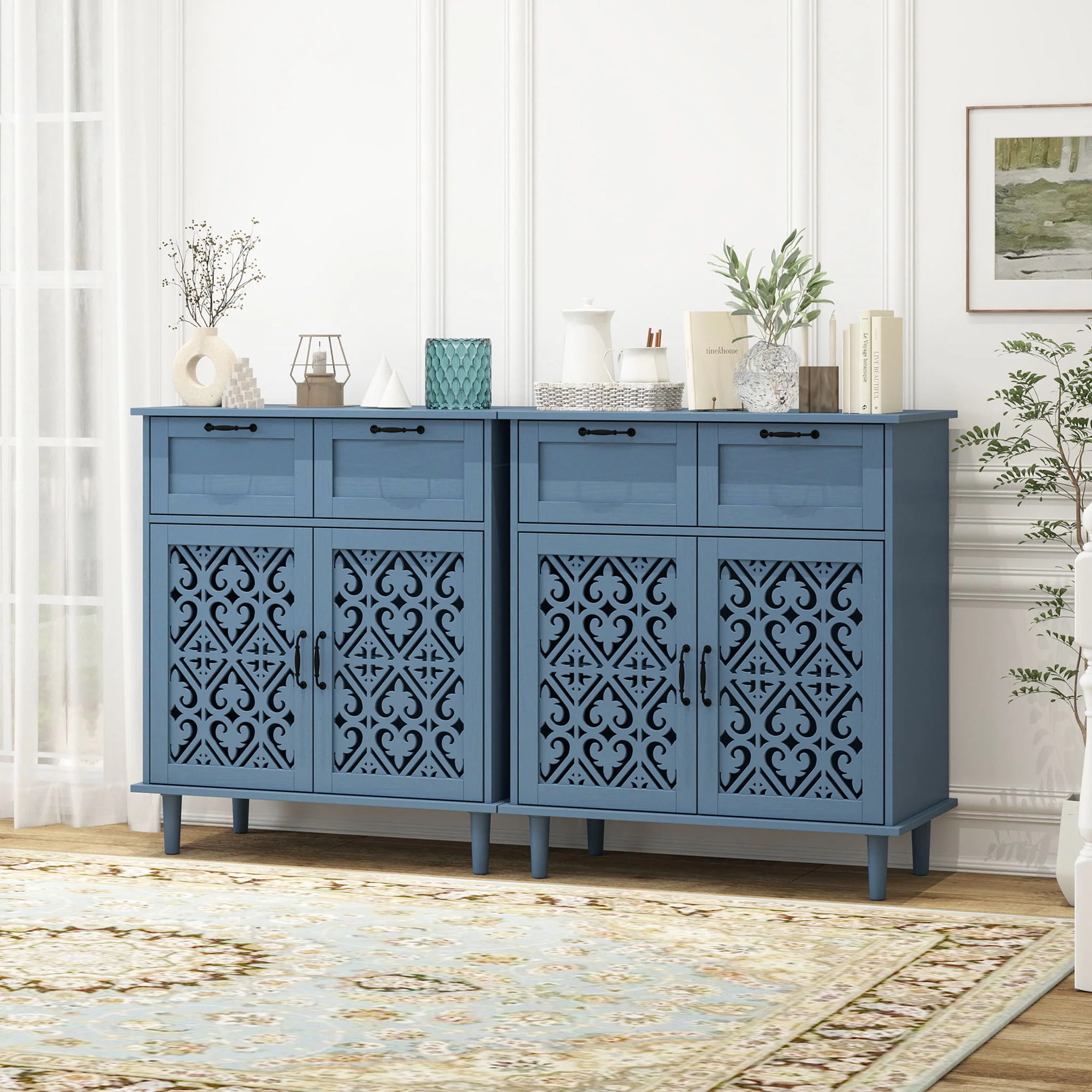 2 Door 2 Drawer Elegant Cabinet - Image 15
