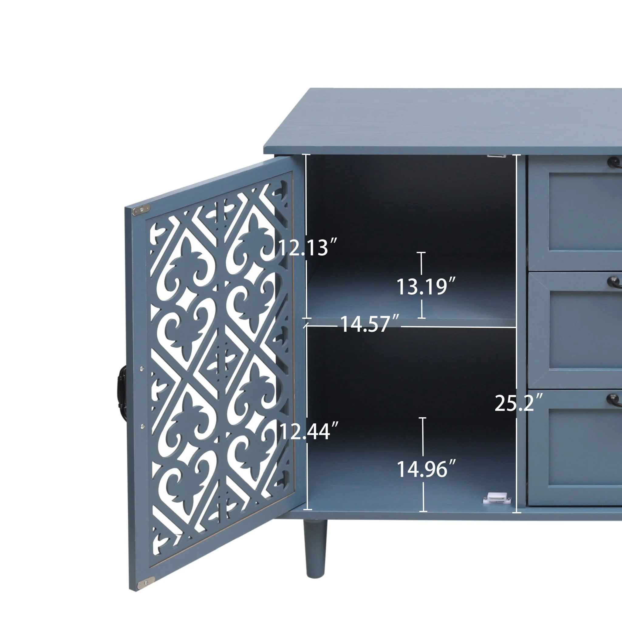 2 Door 3 Drawer Cabinet - Image 6