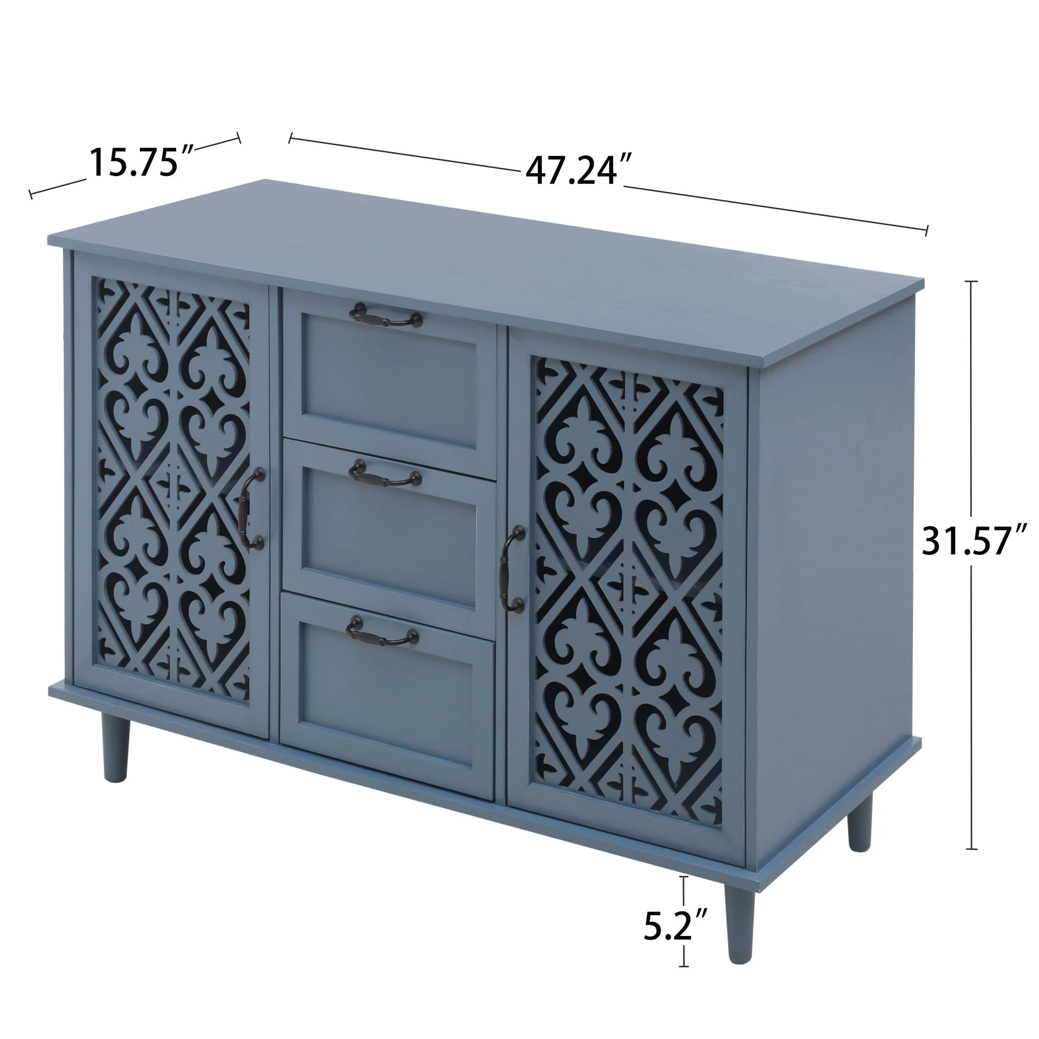 2 Door 3 Drawer Cabinet - Image 7