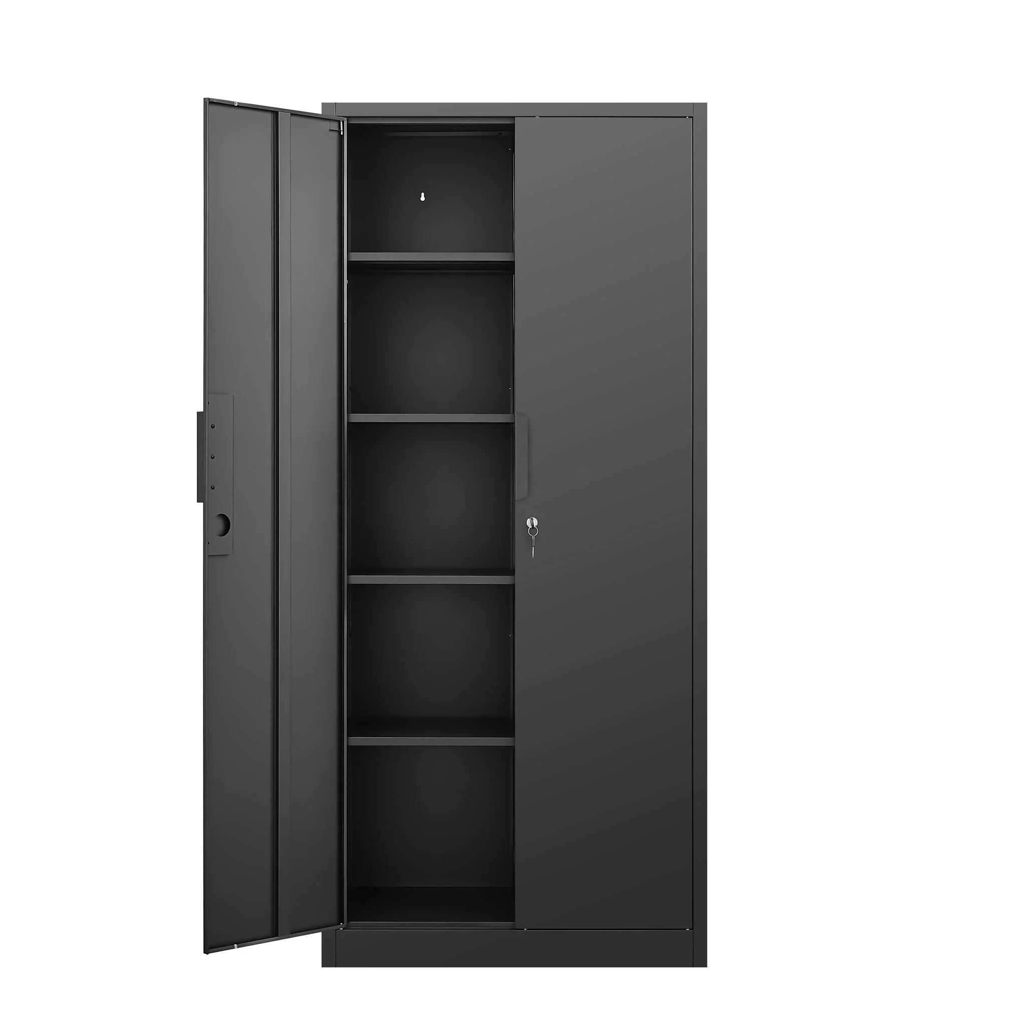 2 Door File Cabinet With Lock, 4 Adjustable Shelves, Heavy-Duty - Image 17