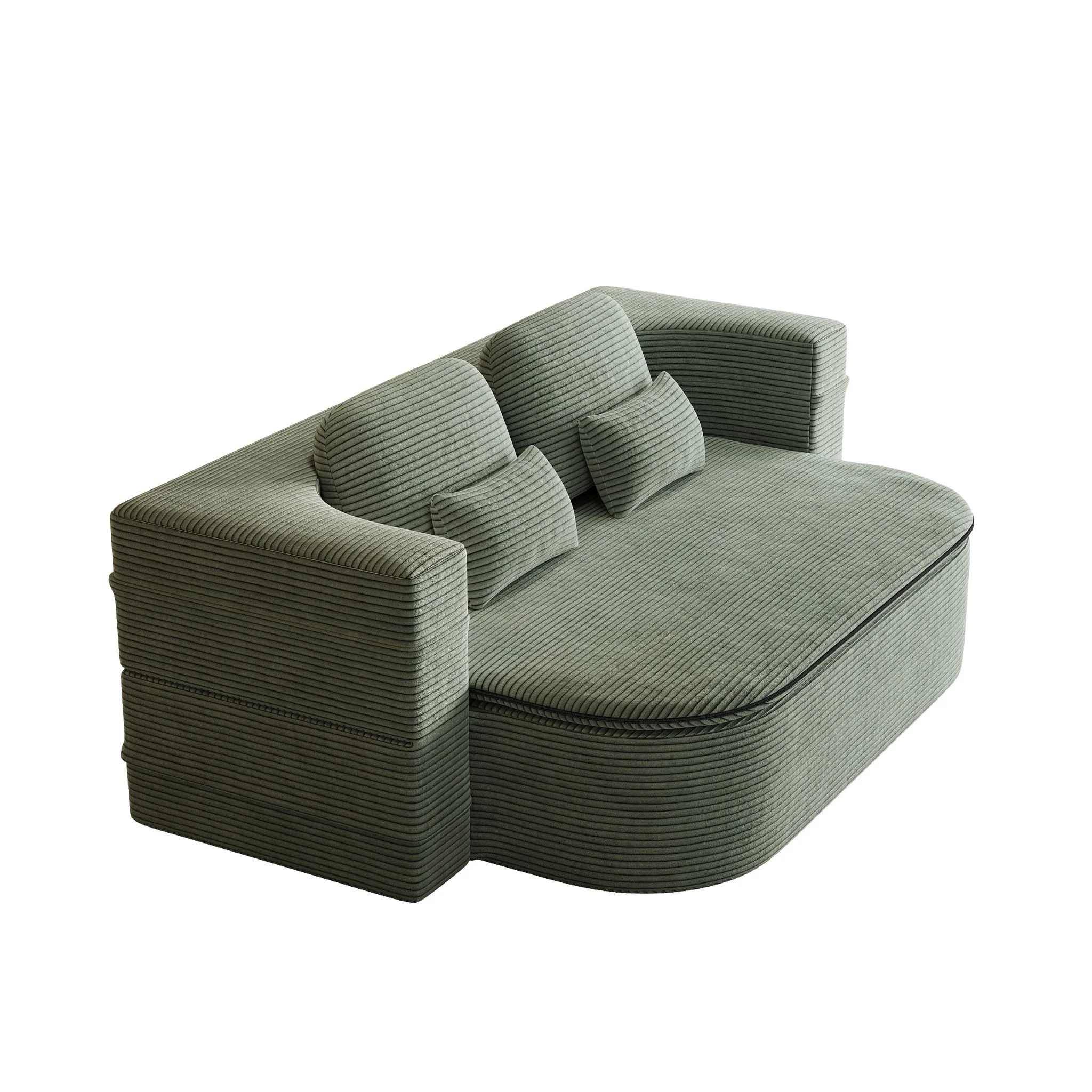 2 In 1 Foldable Sofa Bed With Multi Functional Blanket - Image 10
