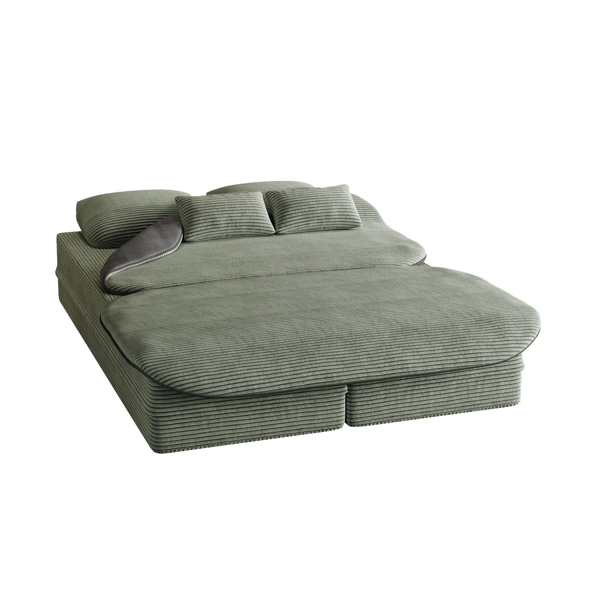 2 In 1 Foldable Sofa Bed With Multi Functional Blanket - Image 21