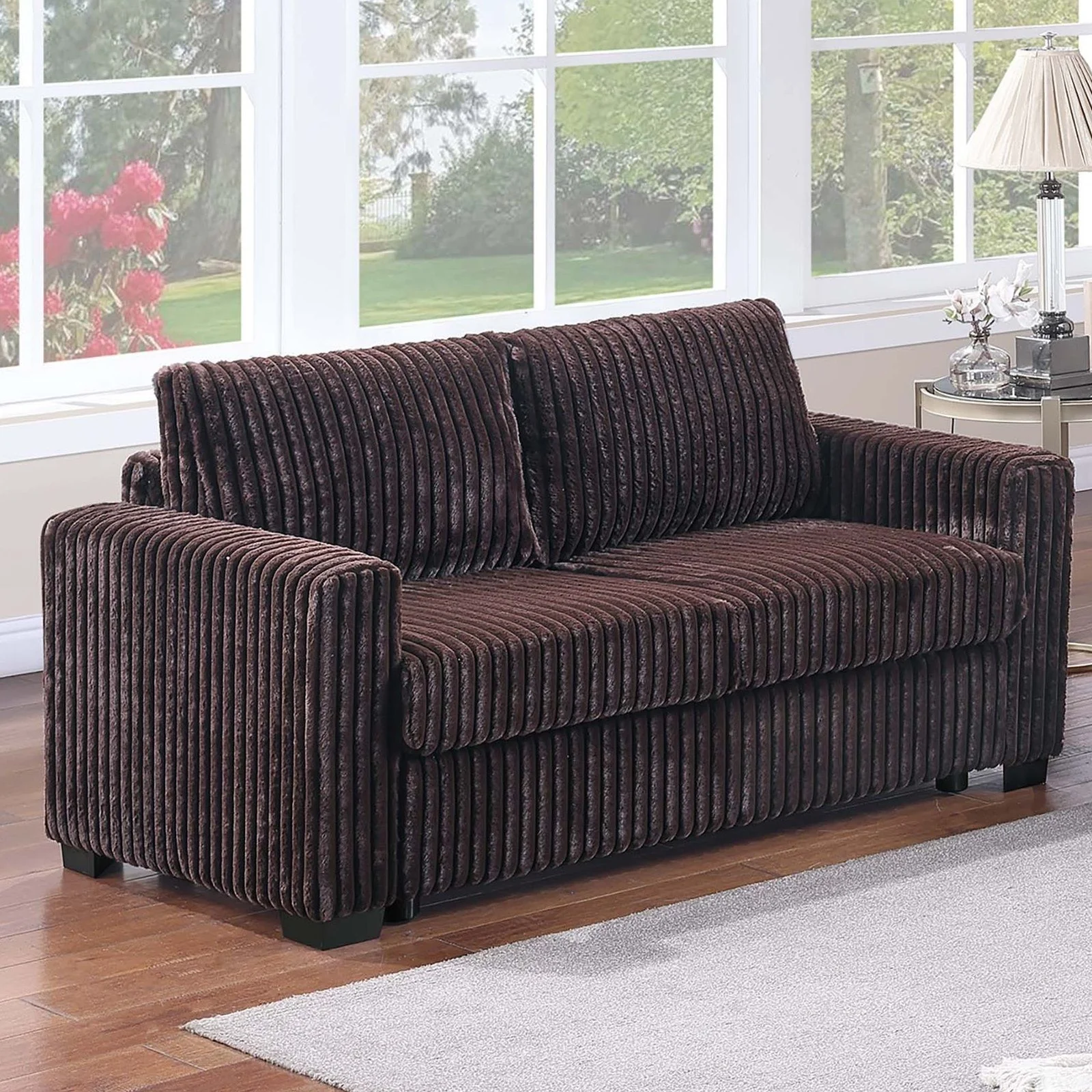 2 Piece Contemporary Style Sofa Set With Matching Pillows - Image 26