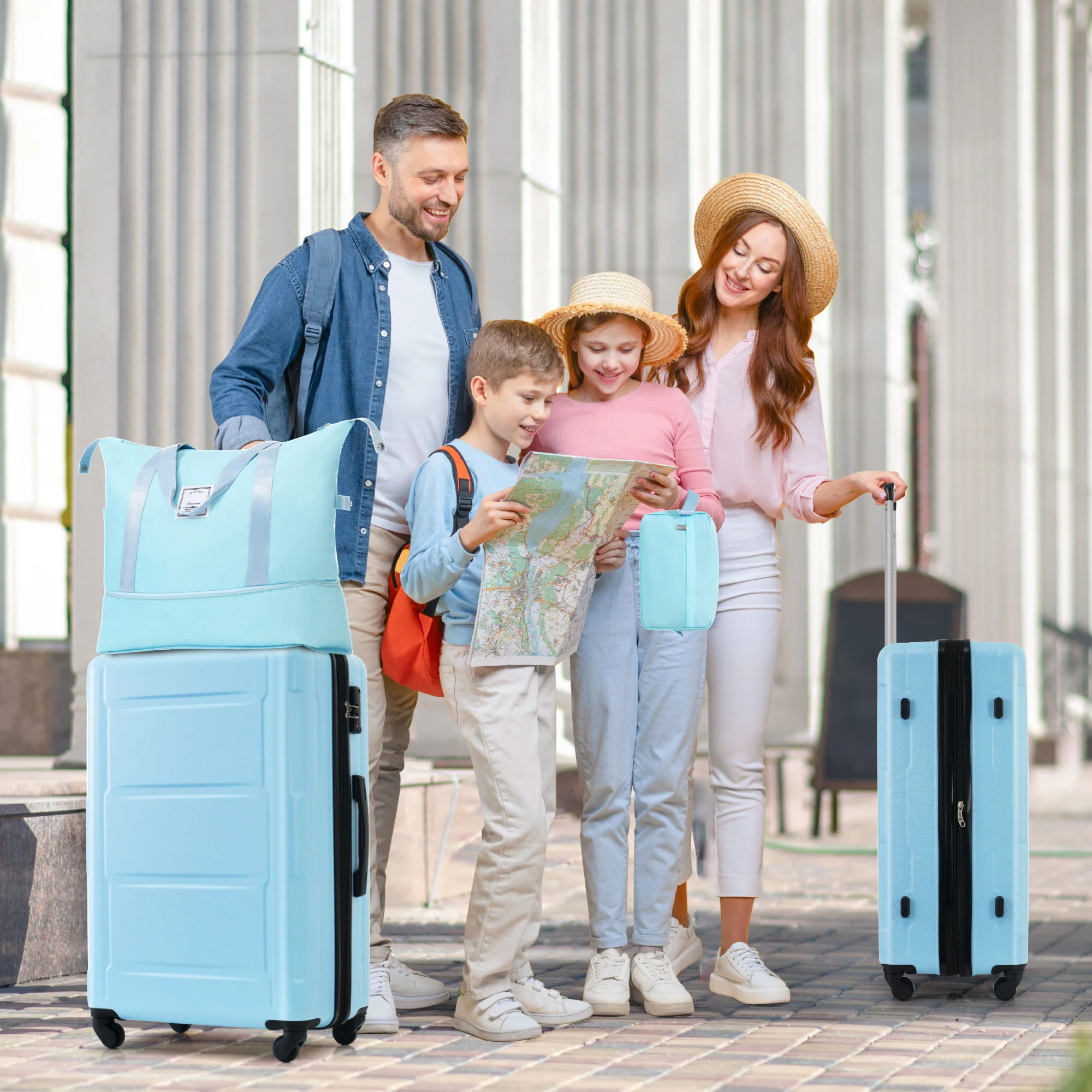 2 Piece Luggage Set With Bags Expanable Spinner Wheels ABS Lightweight Suitcase With Tsa Lock 20" / 24" - Image 41
