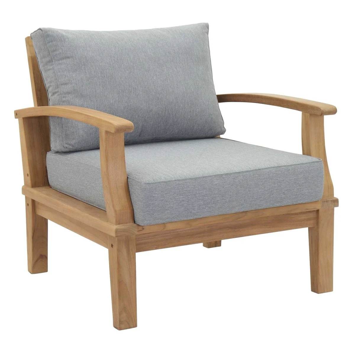 2-Piece Teak Wood Outdoor Patio Set, Natural Finish Classic Outdoor Seating - Image 13