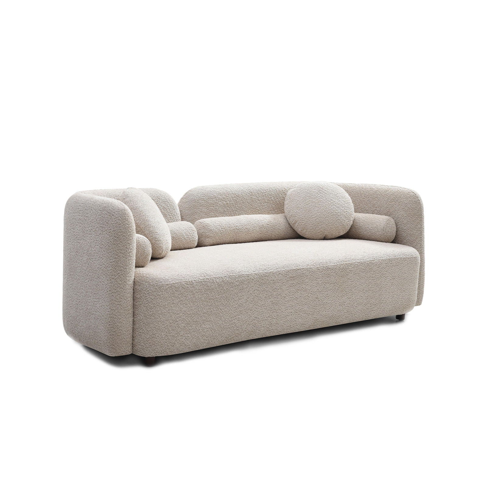 2 Seater Sofa Couch For Living Room - Light Beige - Image 6