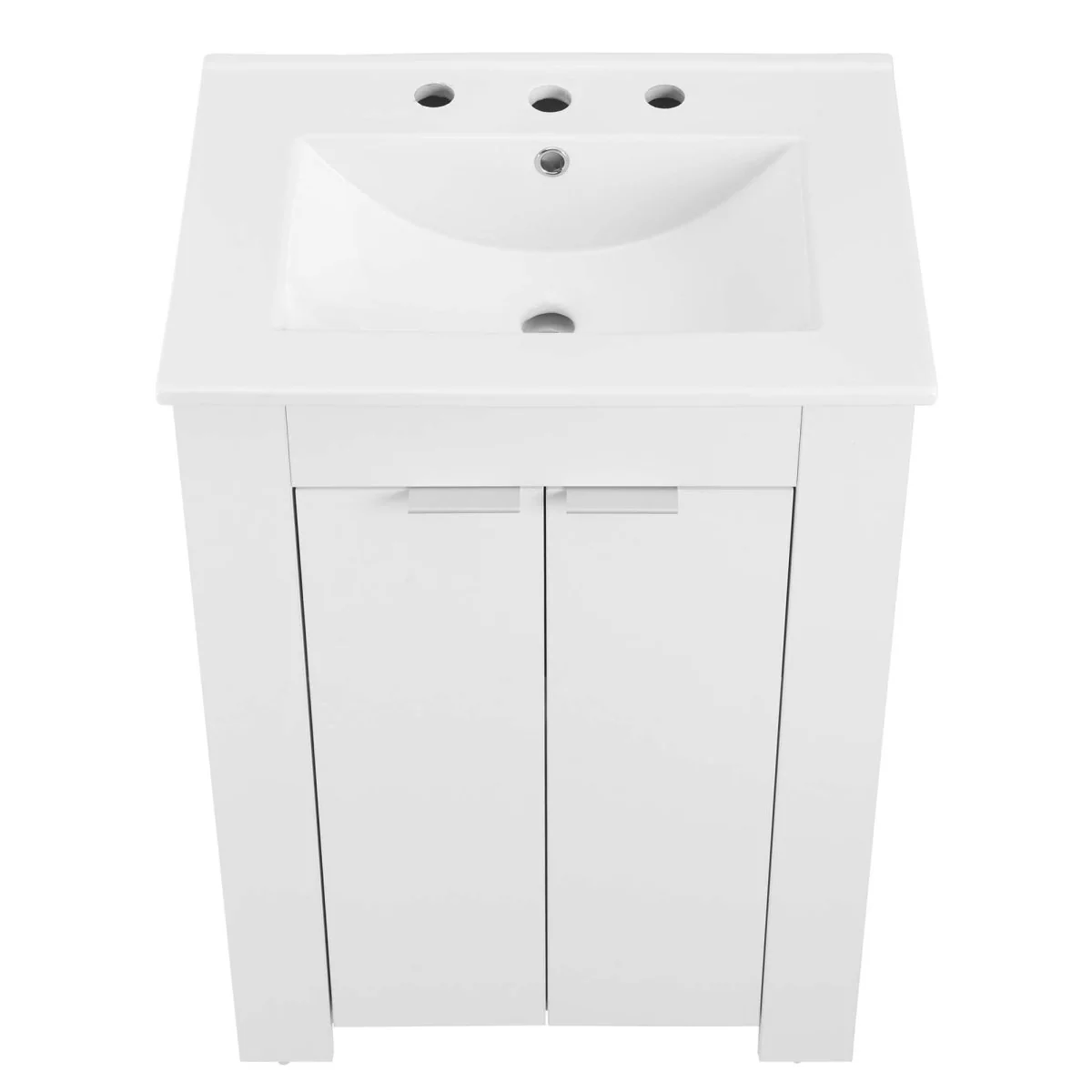 24" Modern Bathroom Vanity with Integrated Sink and Low-Profile Legs, Freestanding - Image 68