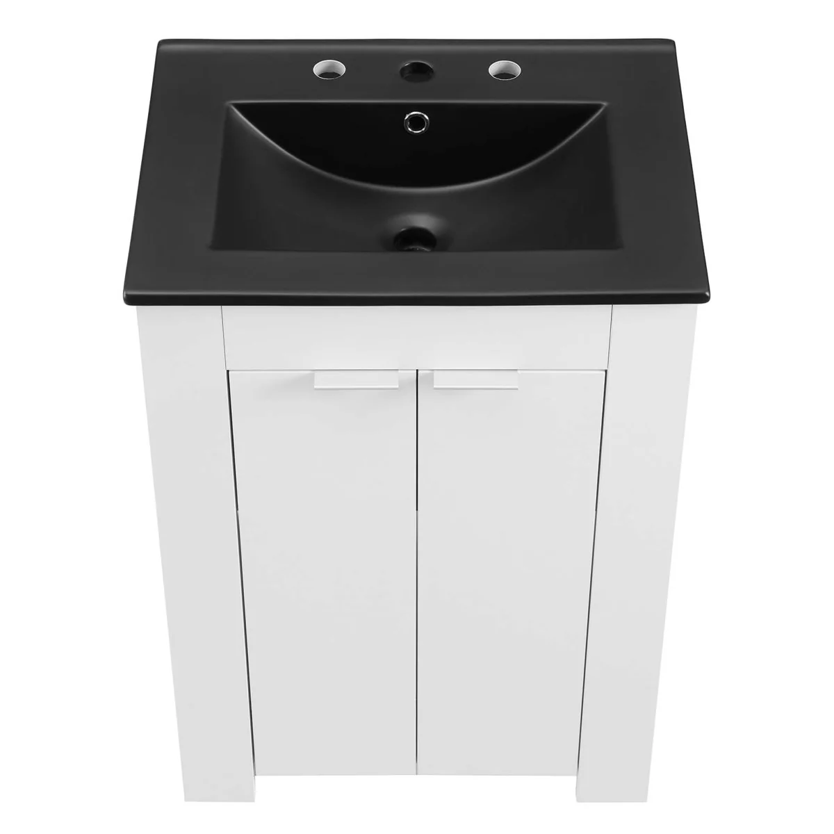 24" Modern Bathroom Vanity with Integrated Sink and Low-Profile Legs, Freestanding - Image 8