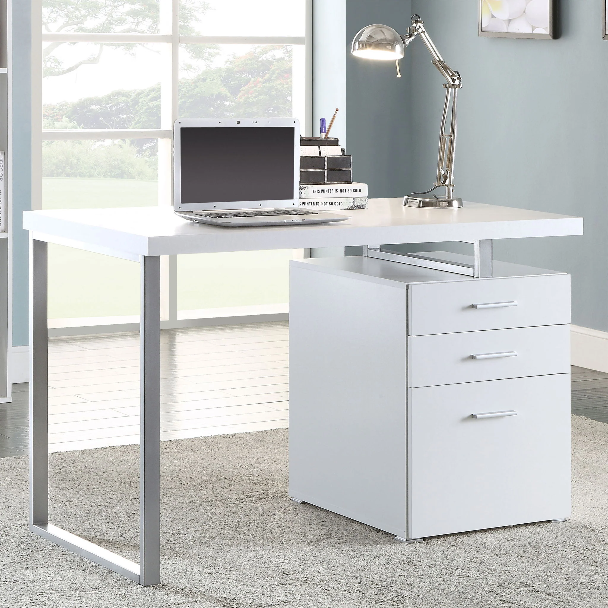 3 Drawer Reversible Office Desk - Image 11