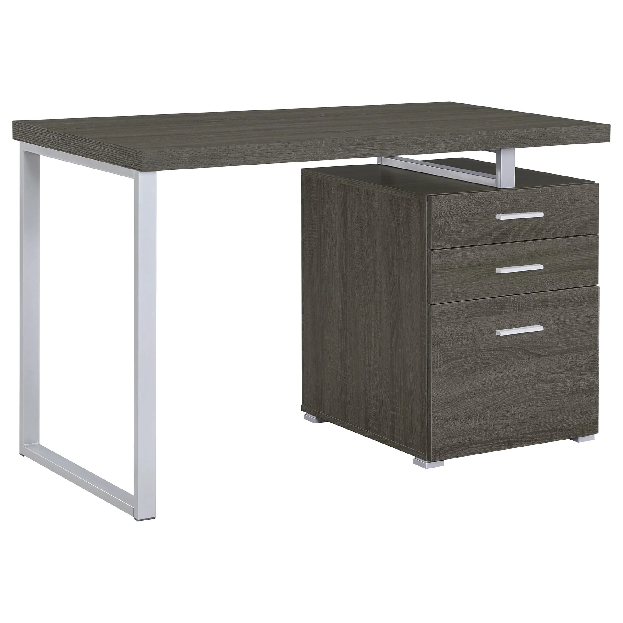 3 Drawer Reversible Office Desk - Image 2