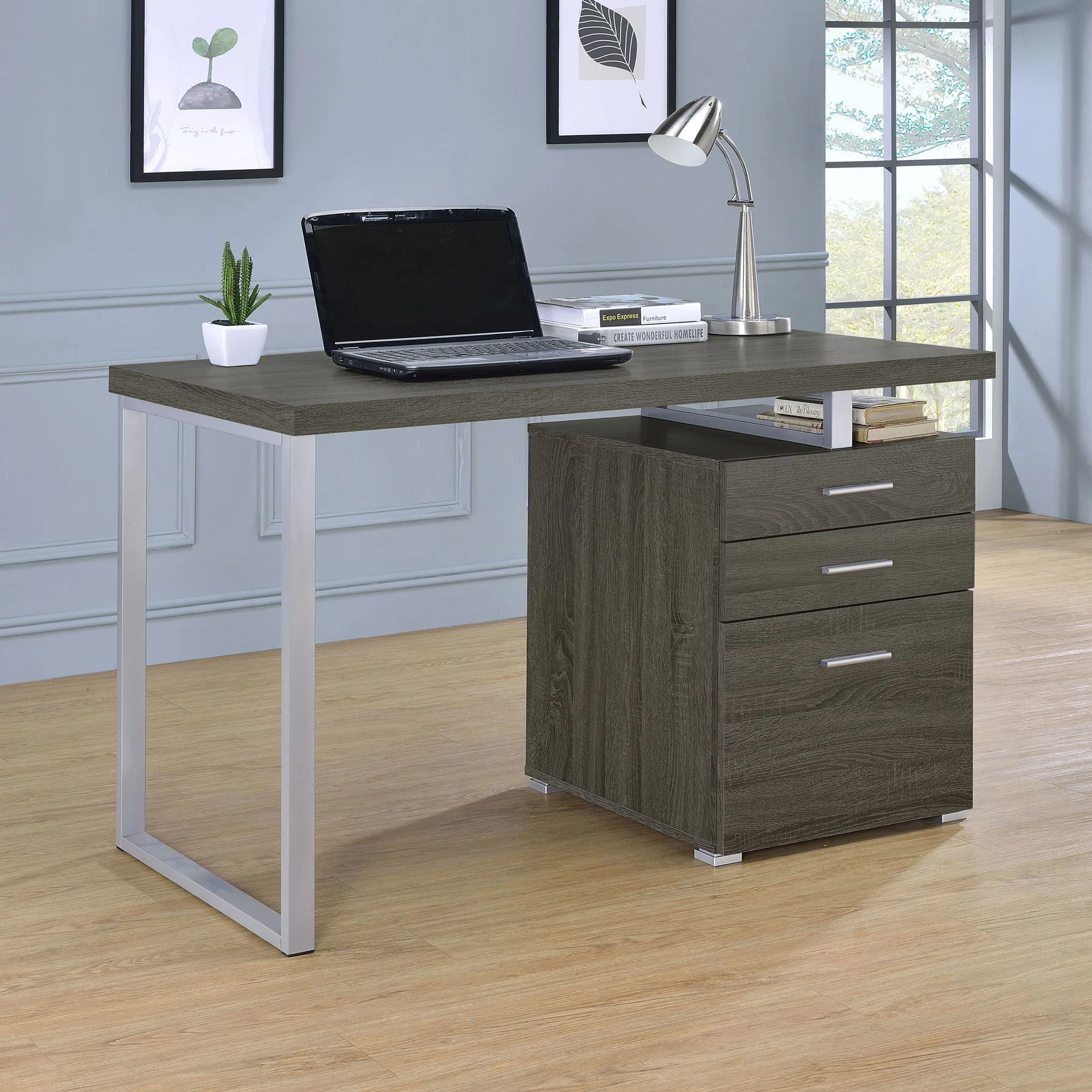 3 Drawer Reversible Office Desk - Image 26