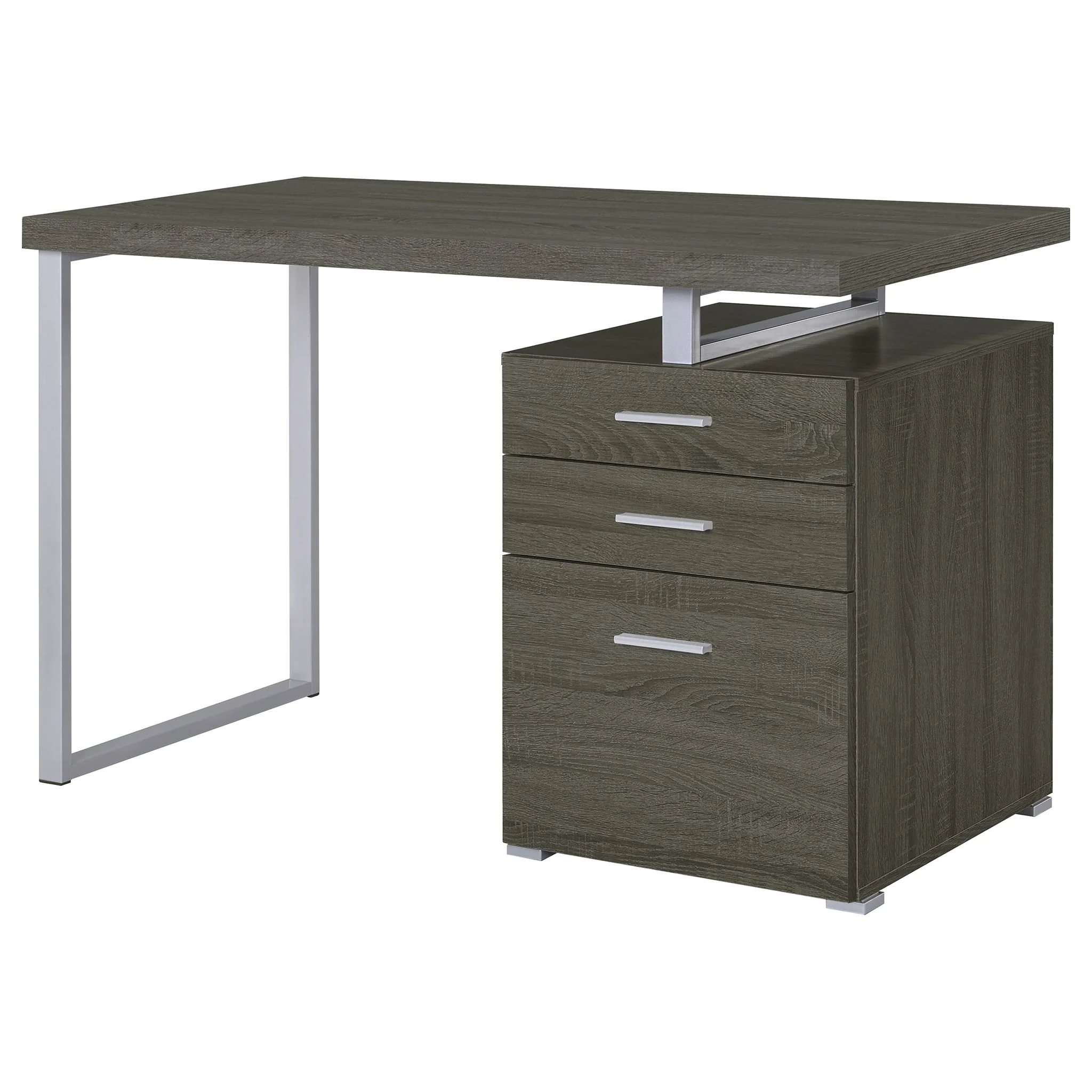 3 Drawer Reversible Office Desk - Image 4