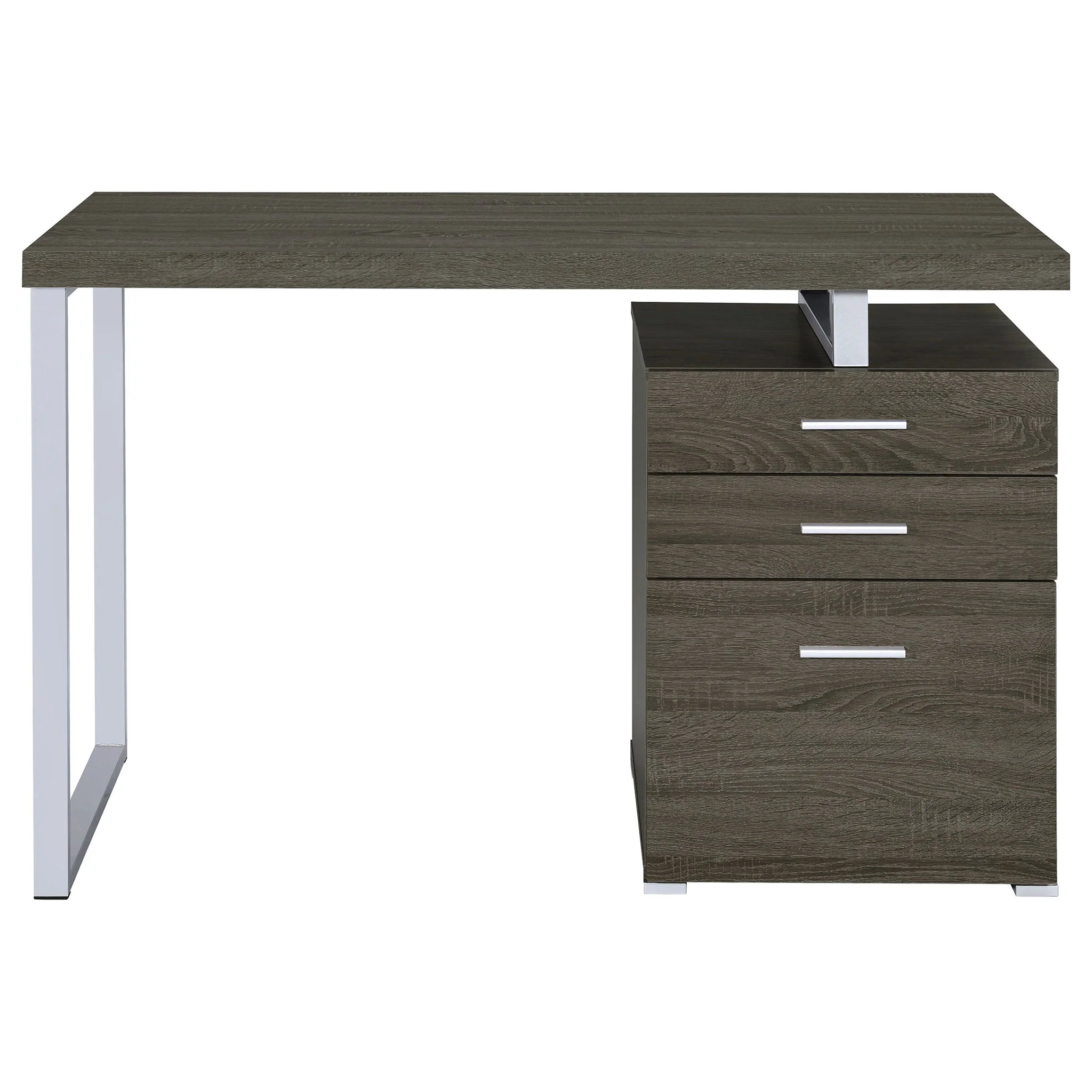 3 Drawer Reversible Office Desk - Image 9