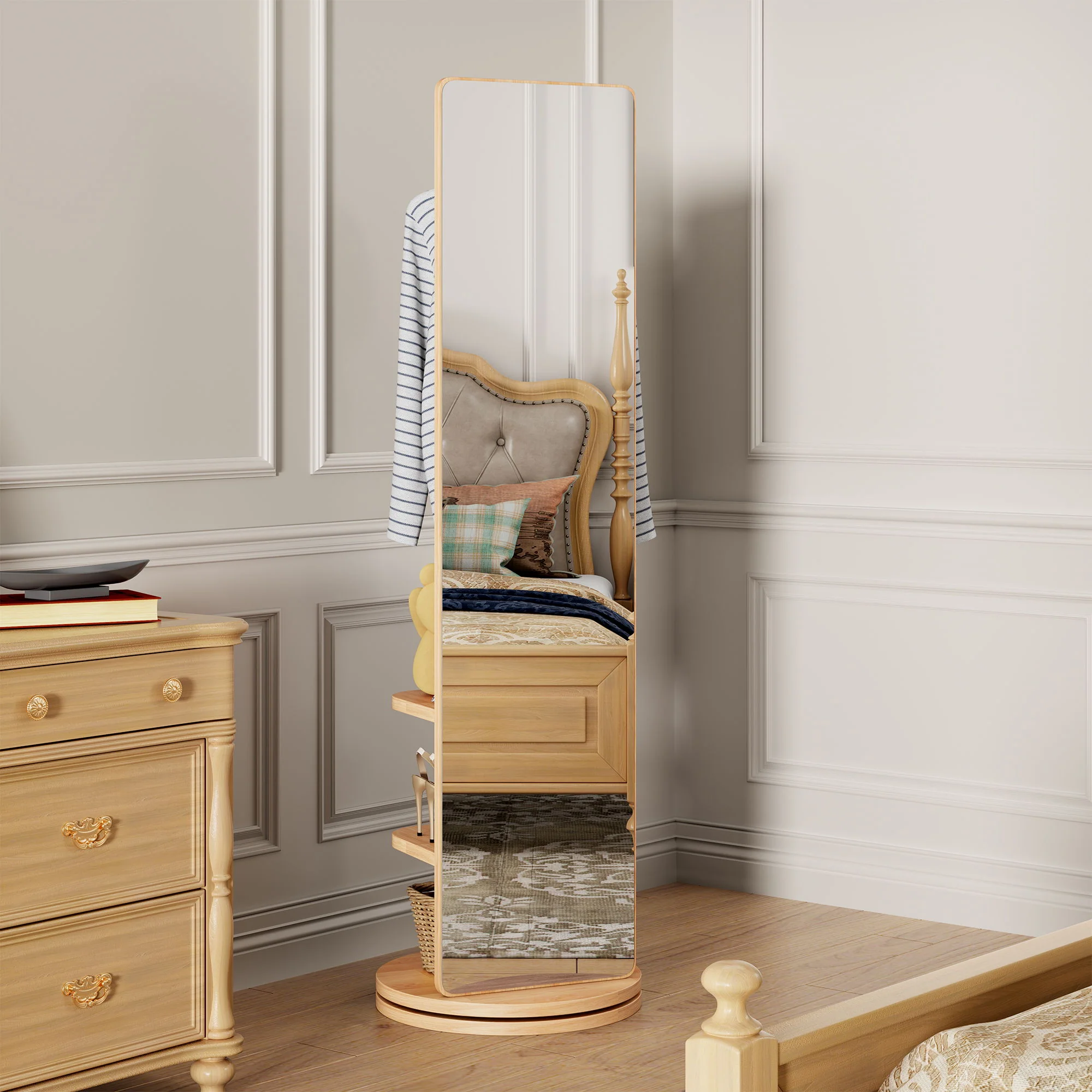 3 In 1 Multifunctional Full Length Clothing Mirror - Image 30