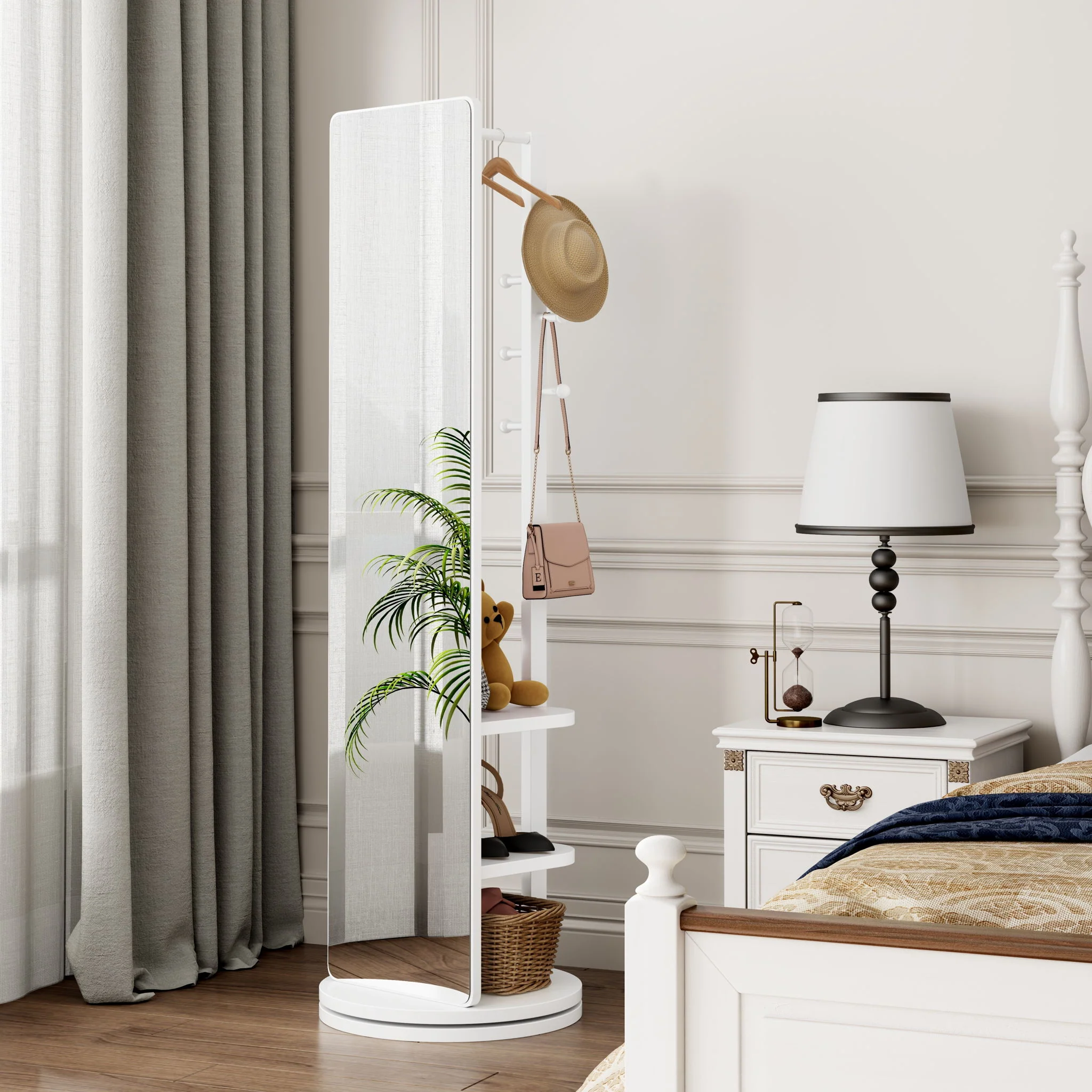 3 In 1 Multifunctional Full Length Clothing Mirror - Image 8