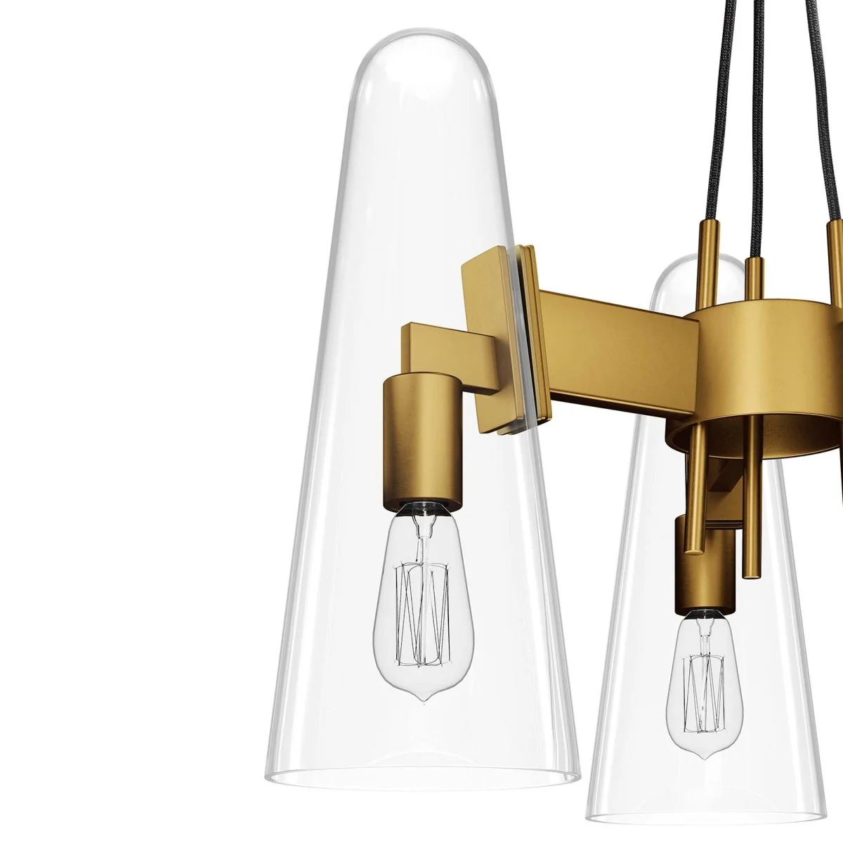 3-Light Beacon Glass Cone Pendant Ceiling Light Fixture Modern Industrial Lighting - Image 27