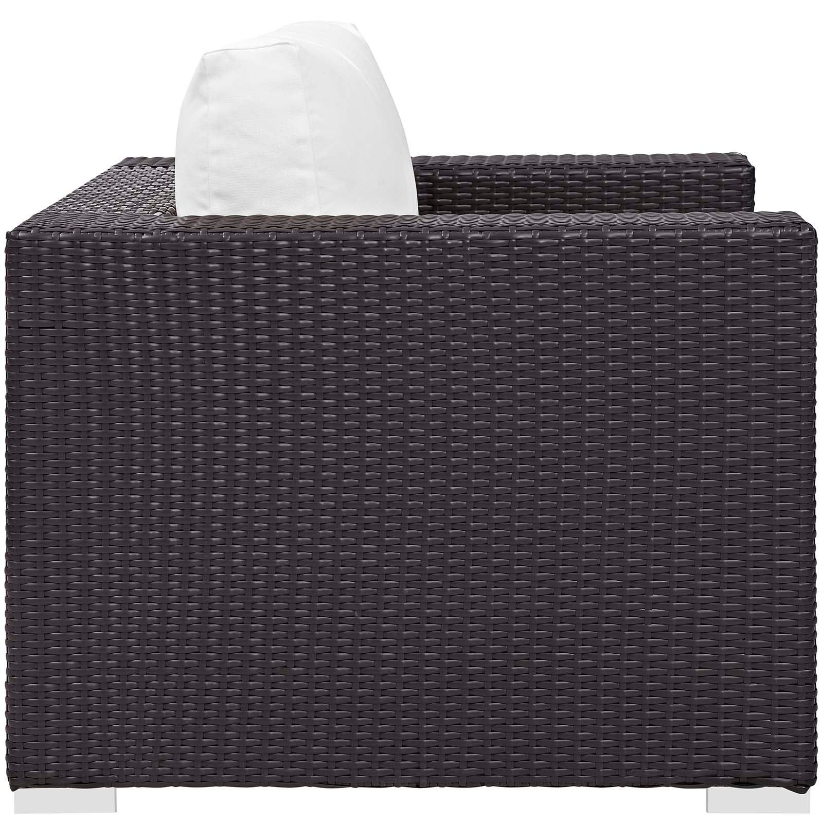 3-Piece Espresso Wicker Outdoor Patio Set with Fire Pit, All-Weather Wicker - Image 6