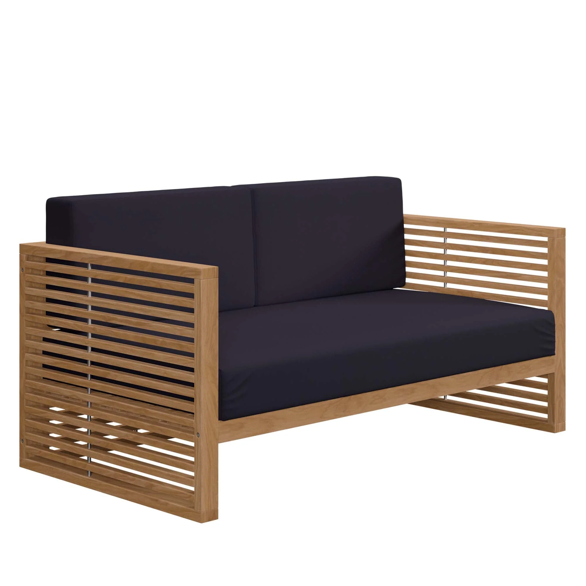 3-Piece Natural Teak Patio Furniture Set with Cushions for Patio & Deck - Image 19