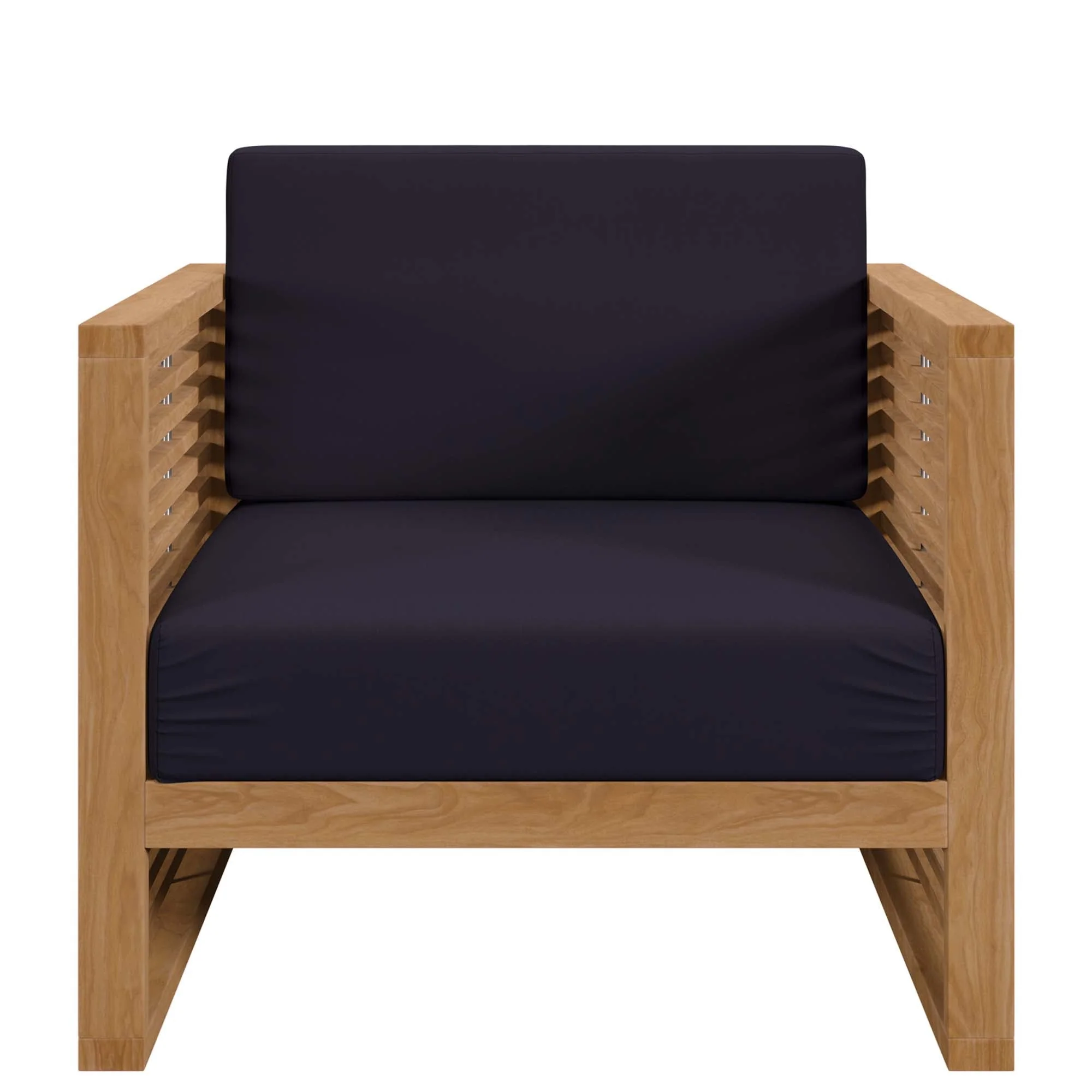 3-Piece Natural Teak Patio Furniture Set with Cushions for Patio & Deck - Image 25