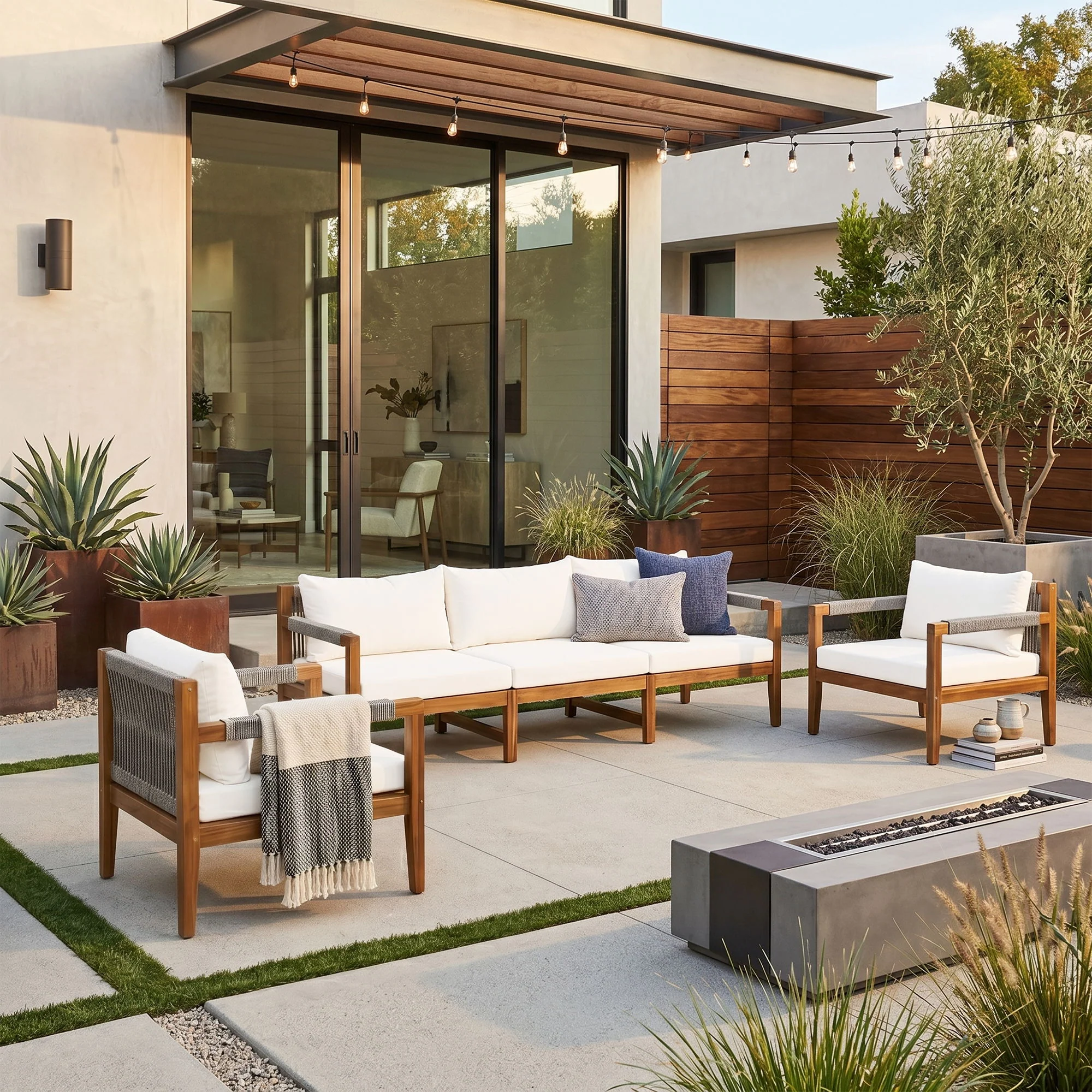 3 Piece Outdoor Sectional Sofa Set - Image 10