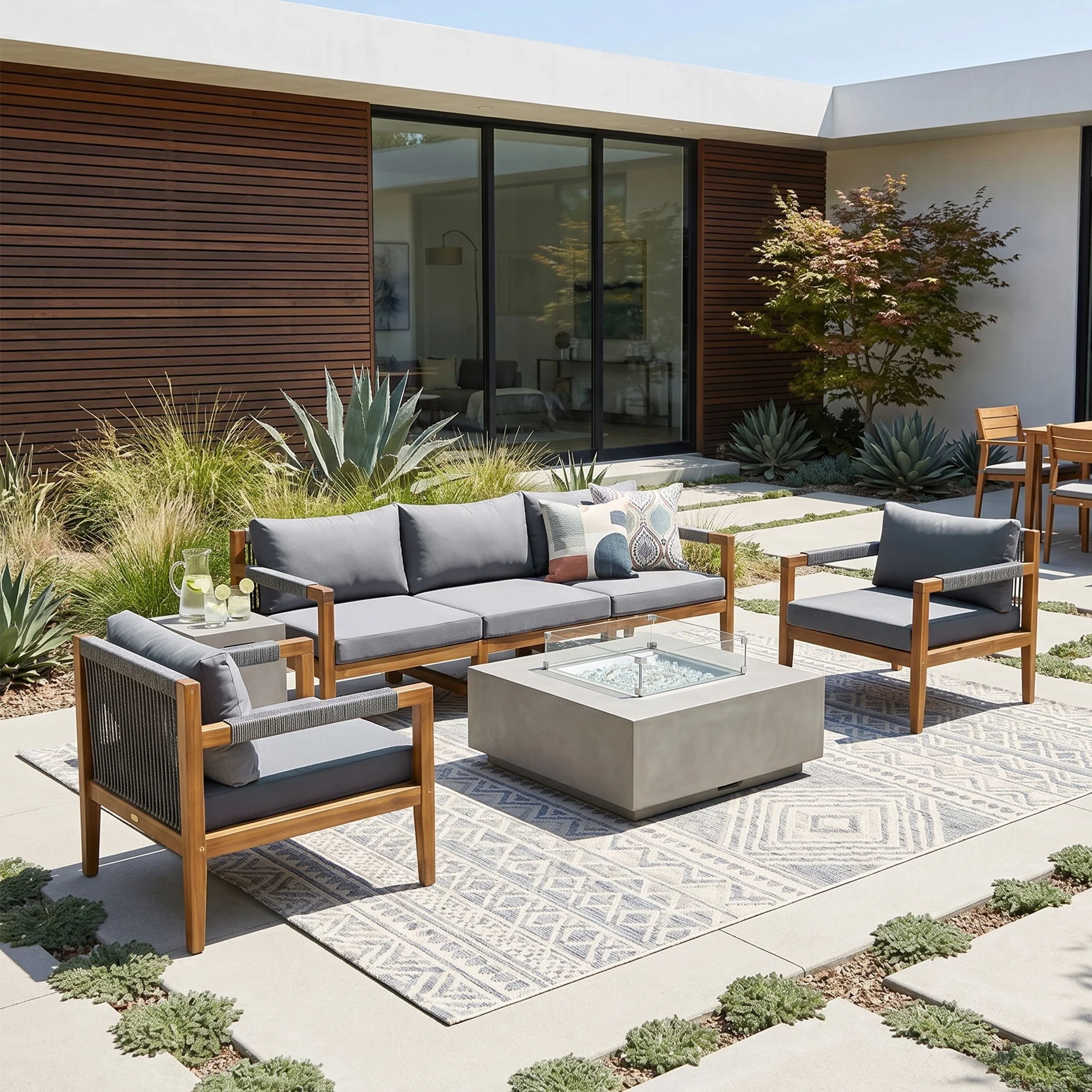3 Piece Outdoor Sectional Sofa Set - Image 15