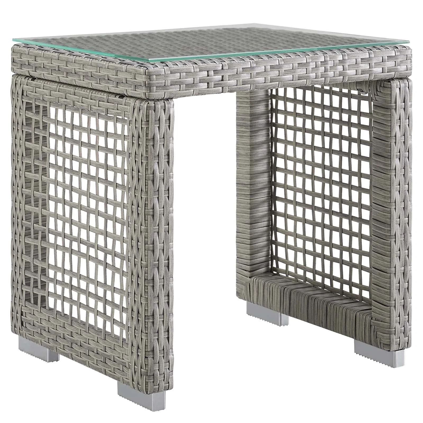 3-Piece Wicker Rattan Outdoor Patio Set with Table and Two Chairs, Patio Seating - Image 5