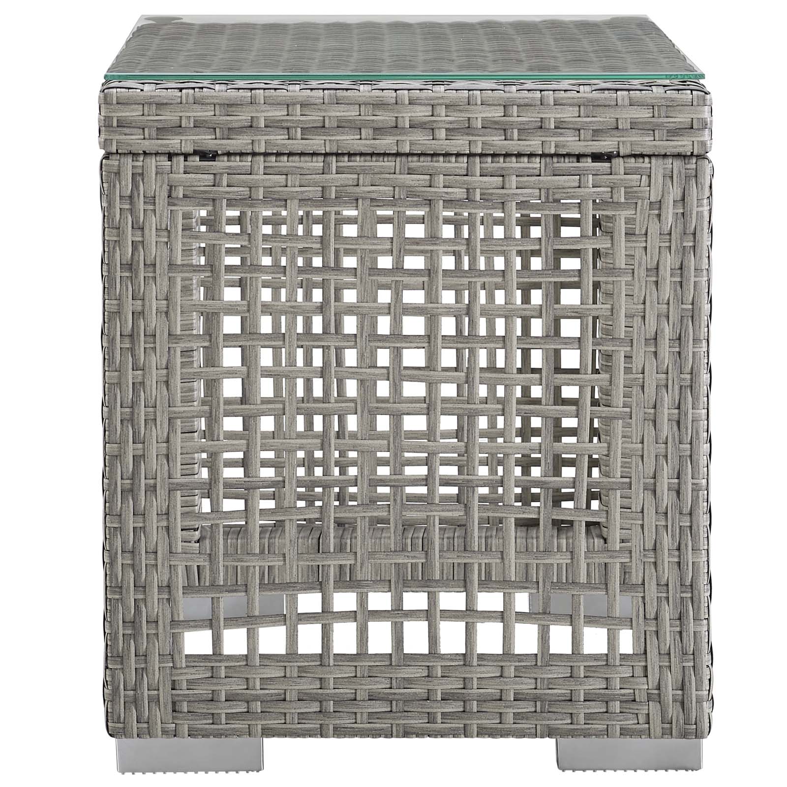 3-Piece Wicker Rattan Outdoor Patio Set with Table and Two Chairs, Patio Seating - Image 7