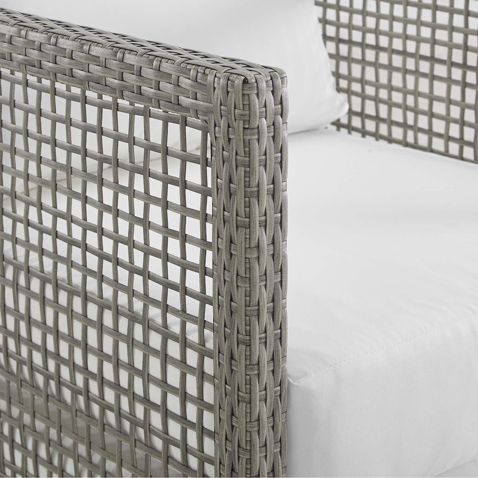 3-Piece Wicker Rattan Outdoor Patio Set with Table and Two Chairs, Patio Seating - Image 9