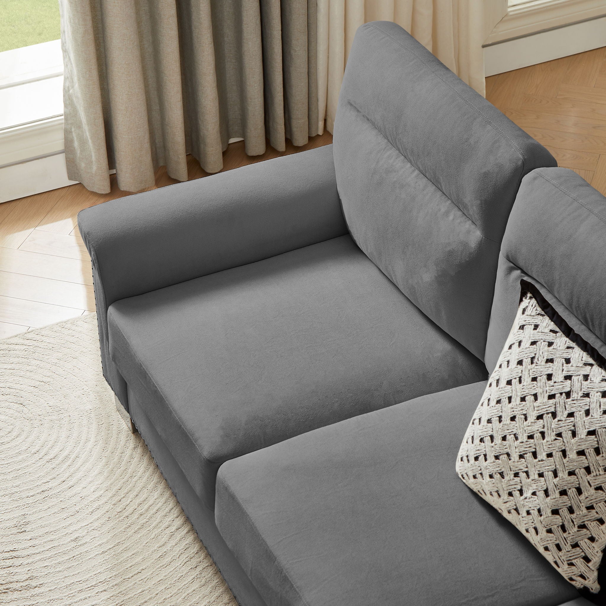 3 Seater Elegant Stationary Sofa - Image 32