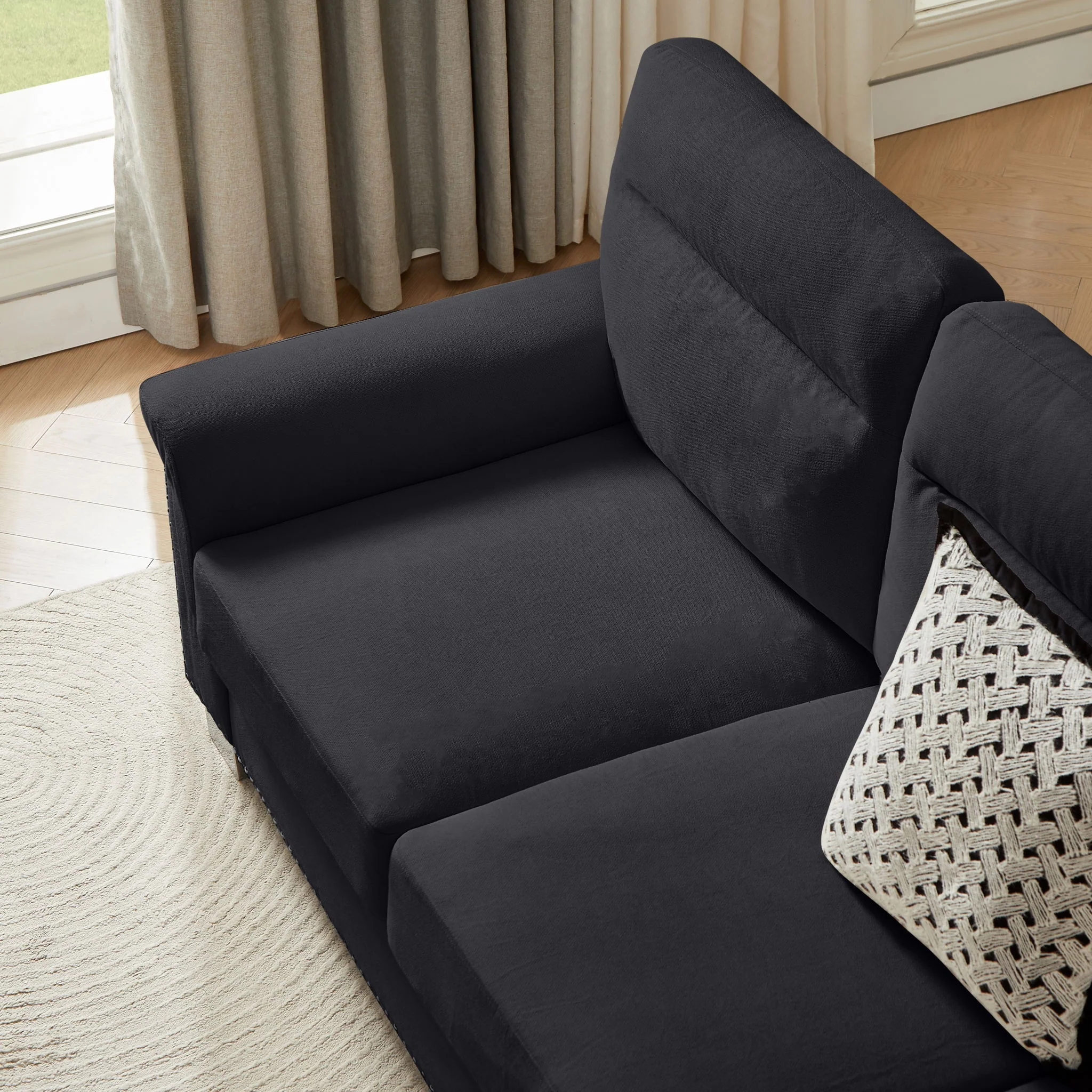3 Seater Elegant Stationary Sofa - Image 7
