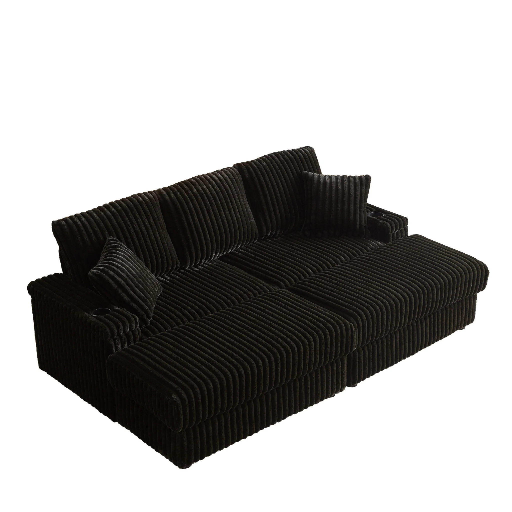3 Seater Sofa With 2 Ottomans For Living Room - Image 3