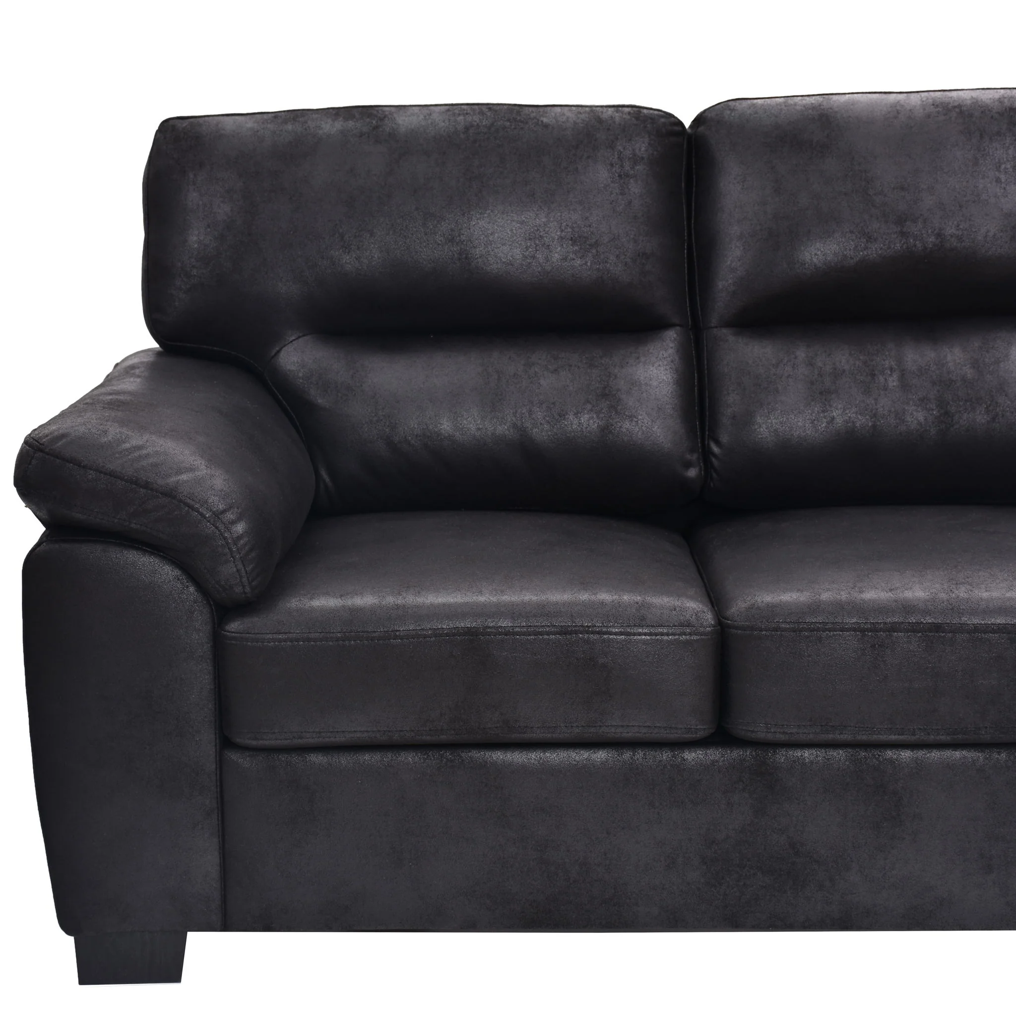 3 Seater Sofa With Padded Armrests And Triangular Leg - Image 36