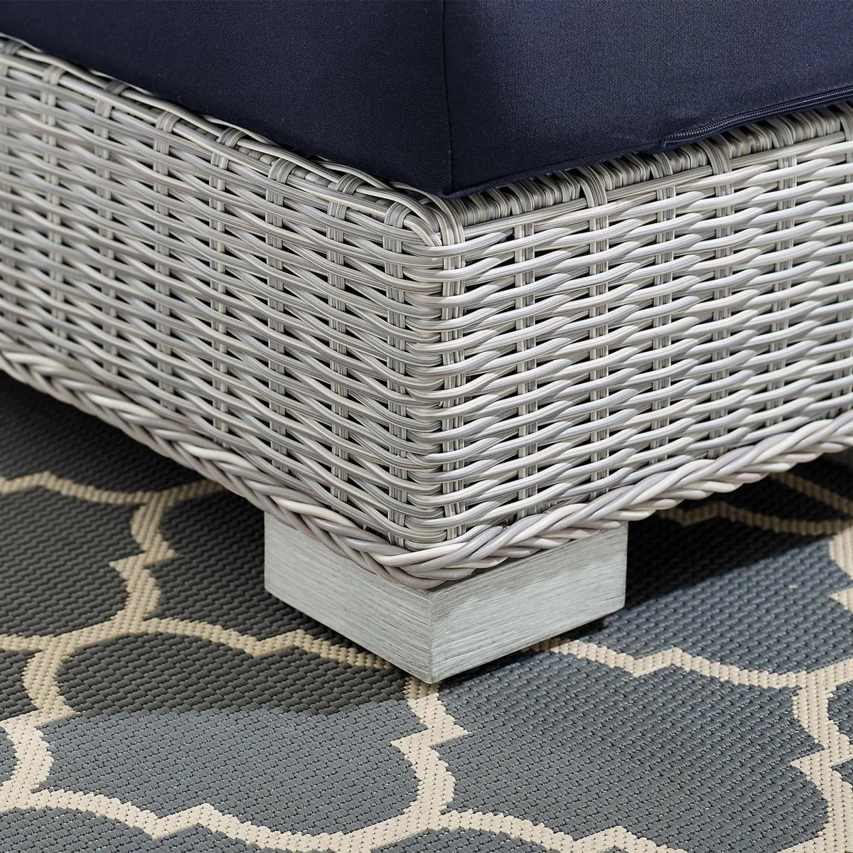 35" Wicker Outdoor Chair with Sunbrella Cushions, Patio Seating for Outdoor Spaces - Image 4