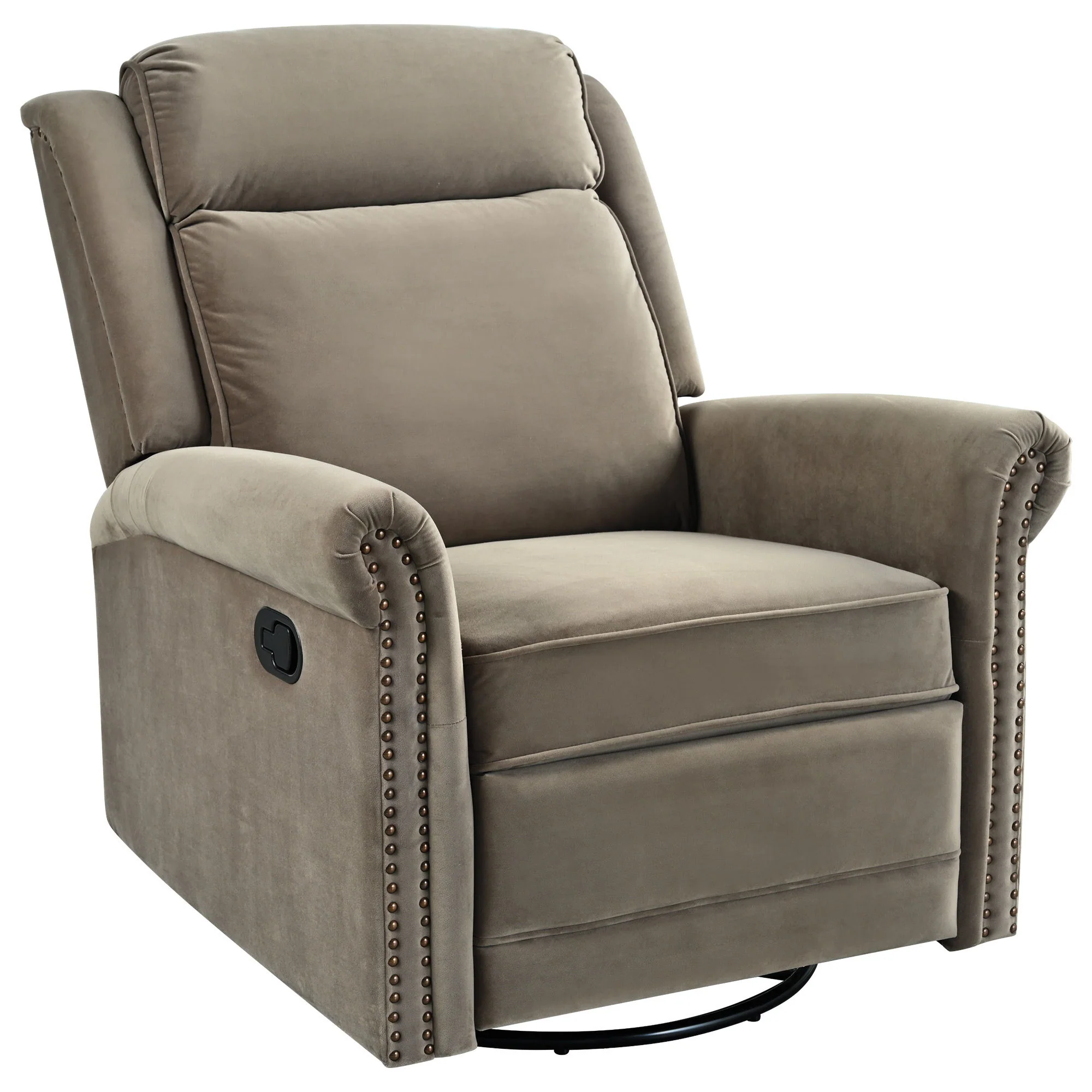 360 Degrees Swivel Recliner Manual Rocking Recliner Home With Adjustable Backrest - Image 2