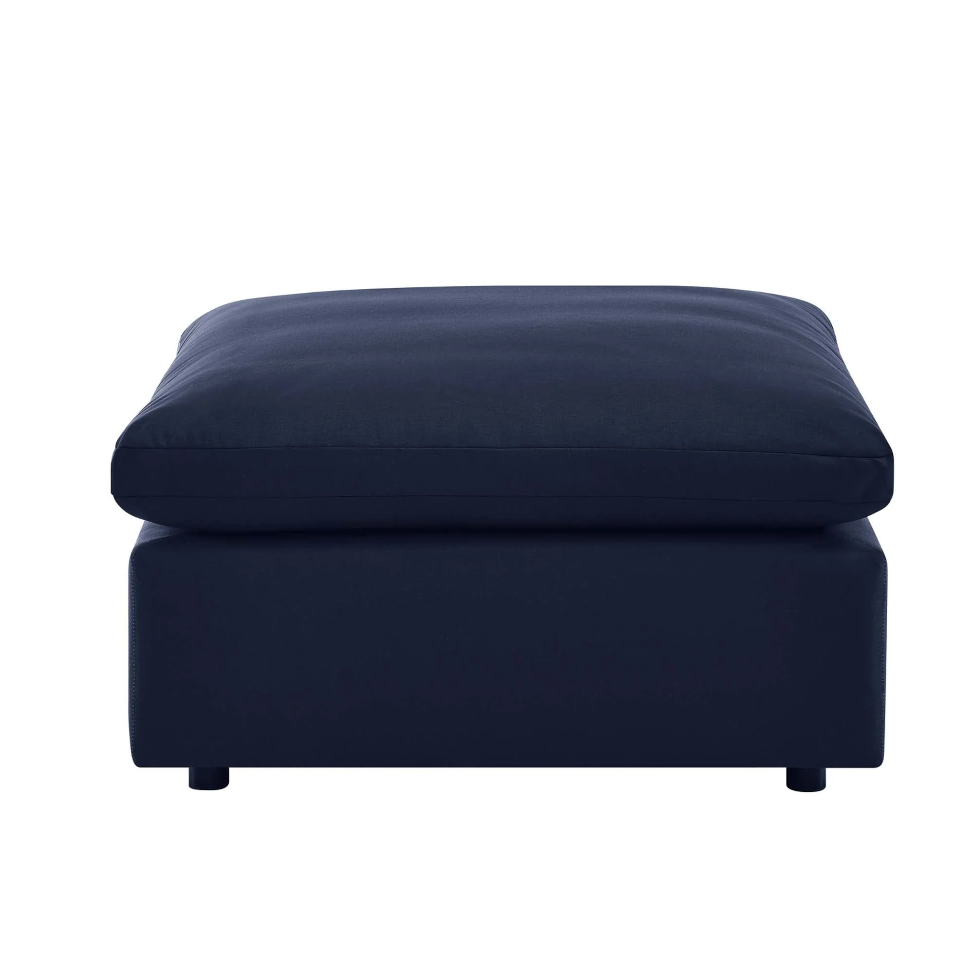 37" Overstuffed Outdoor Patio Ottoman Plush Cushioned Weather-Resistant Footstool - Image 11