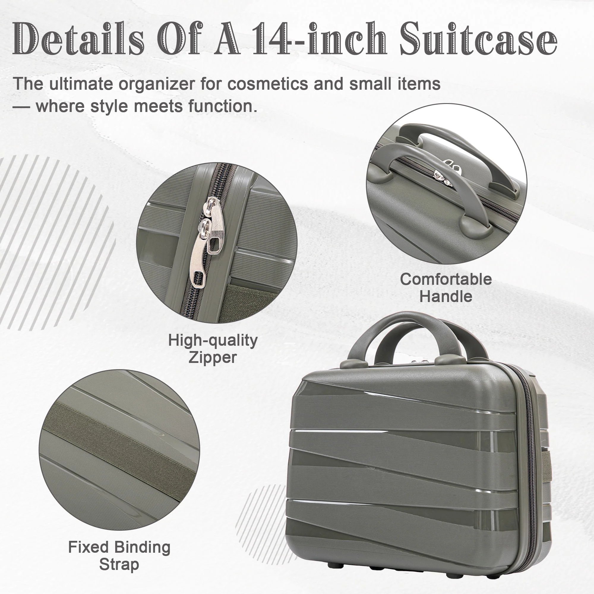 4 Piece Luggage Set, Combination Lock - Image 11