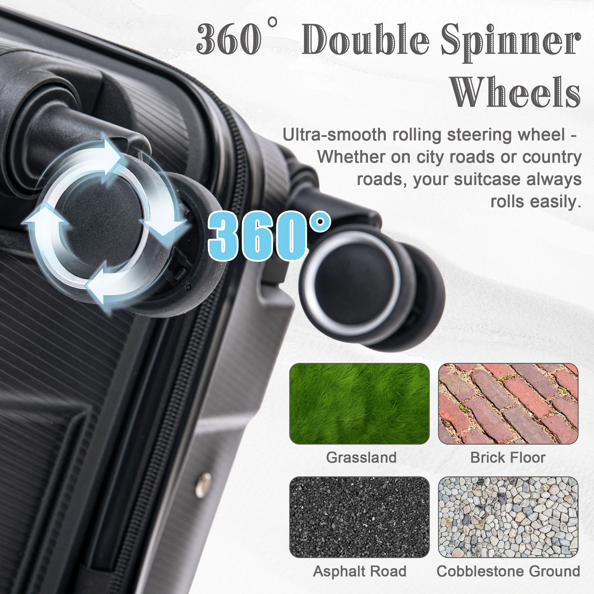 4 Piece Luggage Set, Combination Lock - Image 28