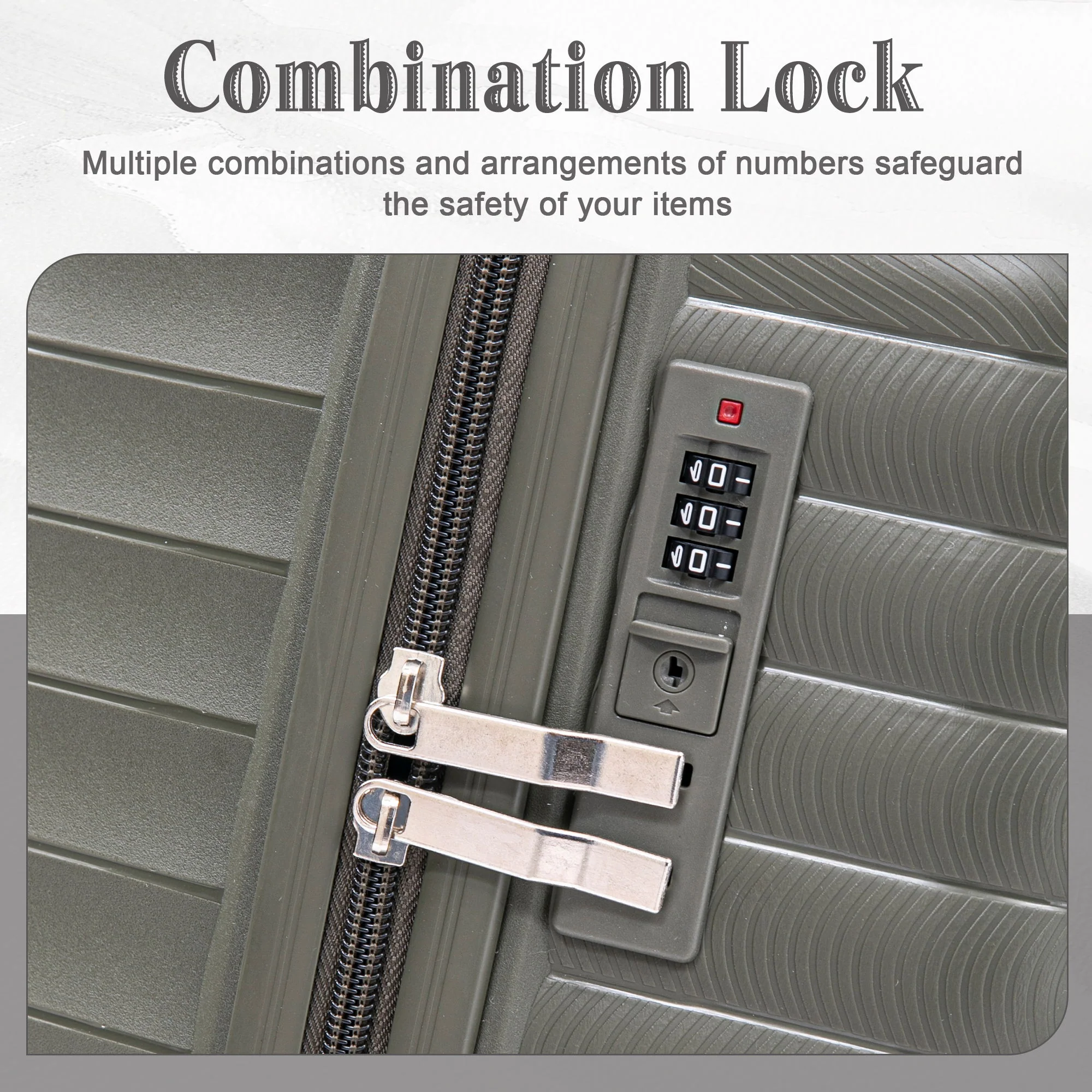 4 Piece Luggage Set, Combination Lock - Image 30