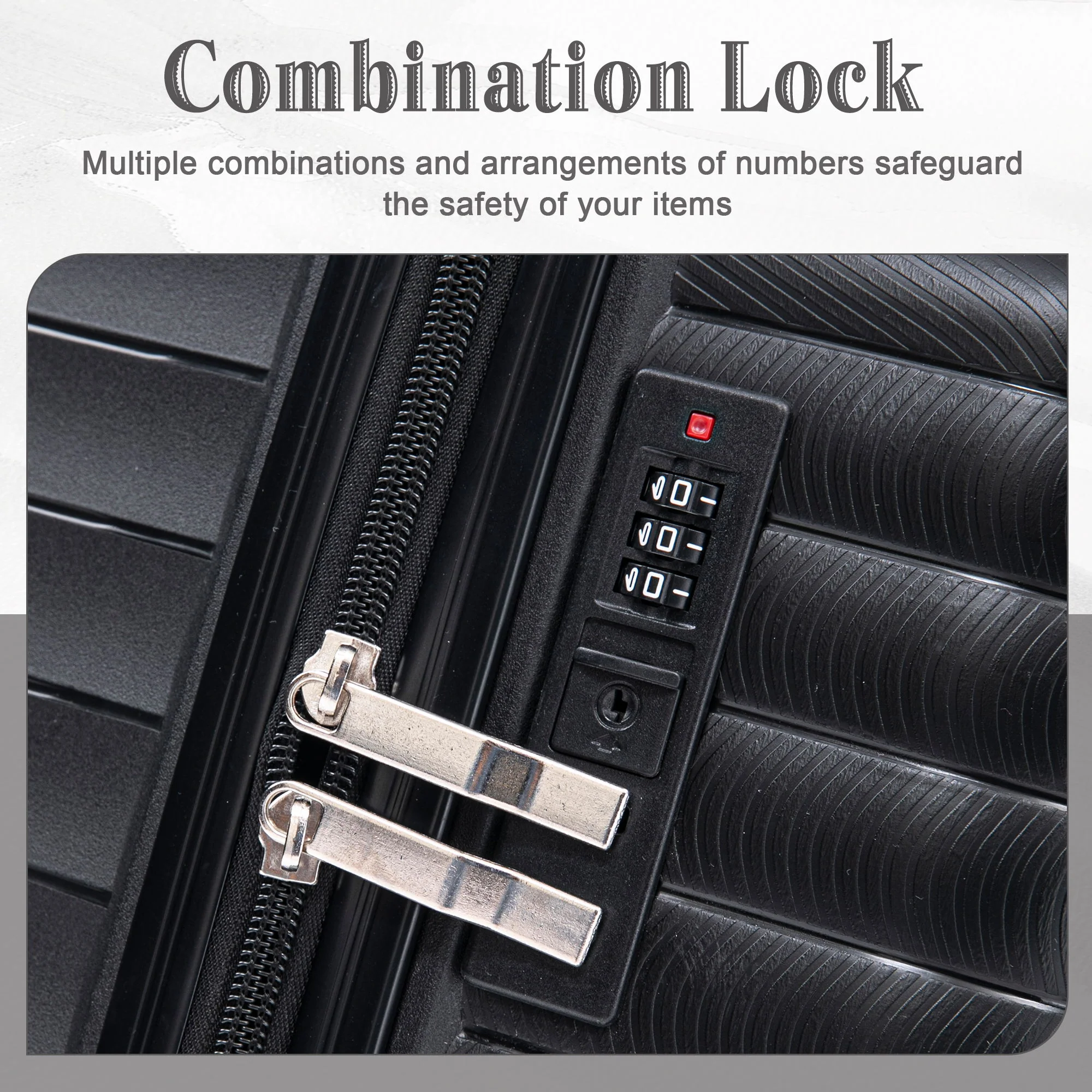 4 Piece Luggage Set, Combination Lock - Image 39