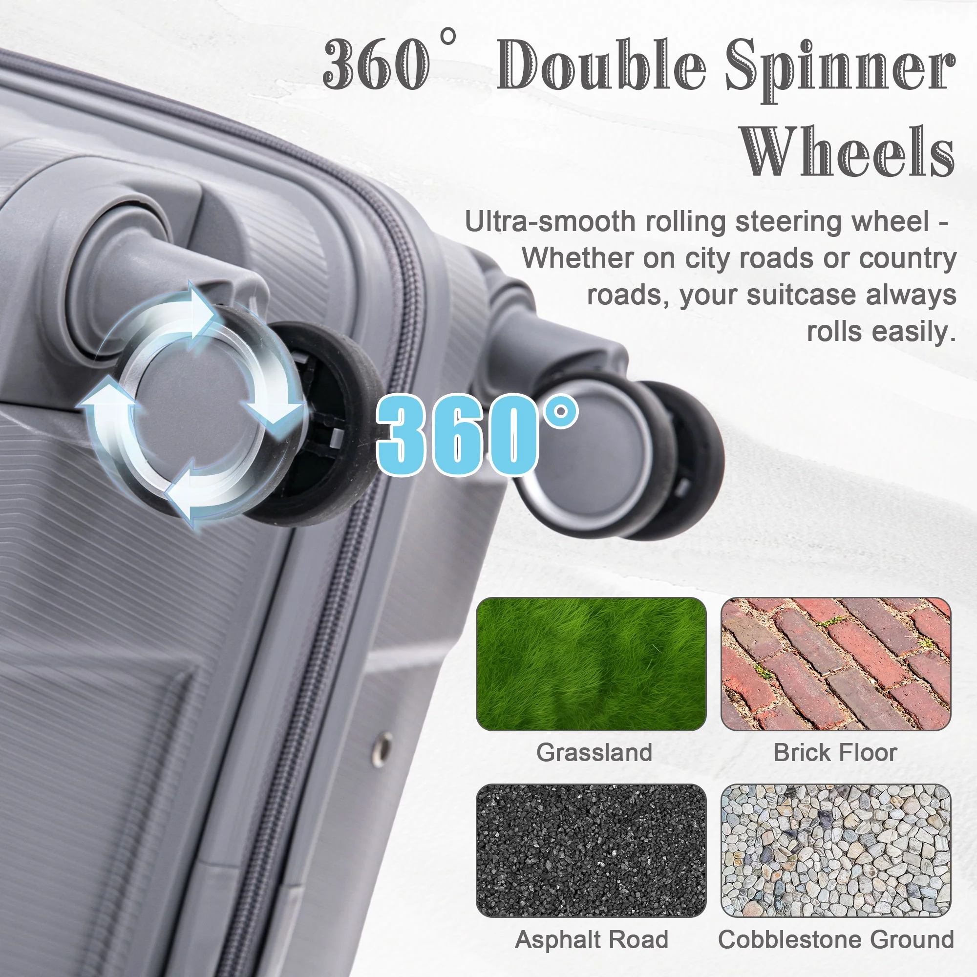 4 Piece Luggage Set, Combination Lock - Image 40