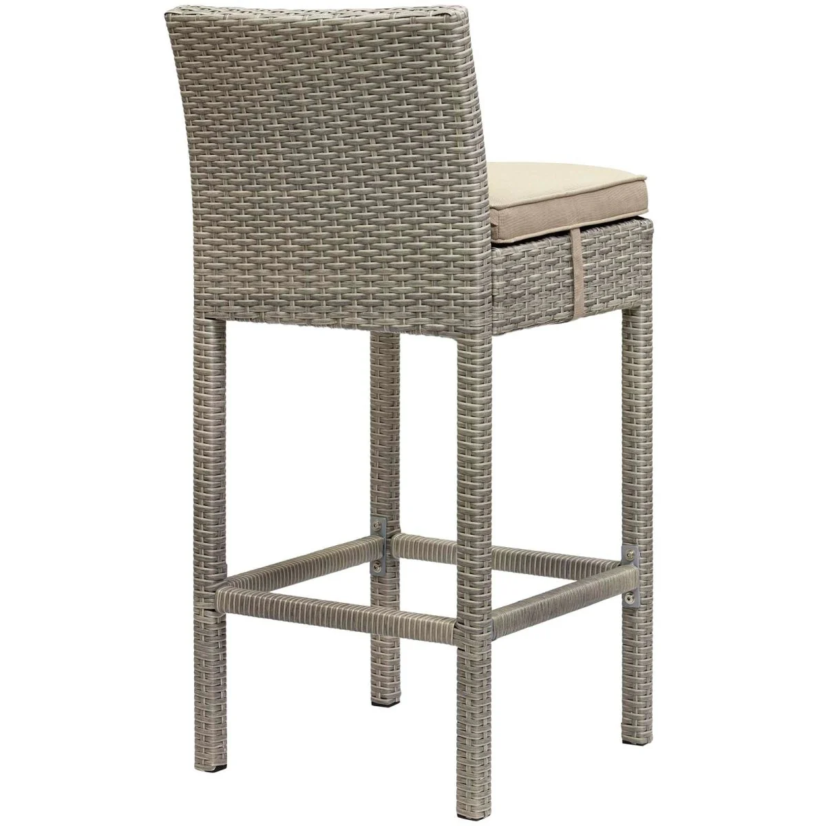 40" Wicker Rattan Outdoor Bar Stool Collection - Durable Weather-Resistant Patio Seating - Image 24