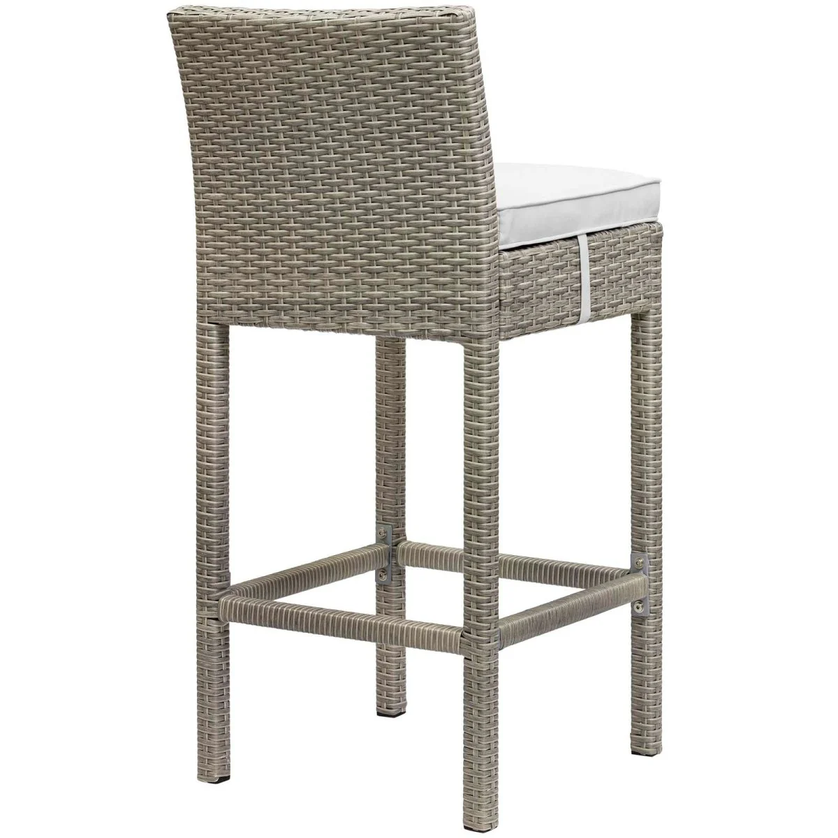 40" Wicker Rattan Outdoor Bar Stool Collection - Durable Weather-Resistant Patio Seating - Image 44
