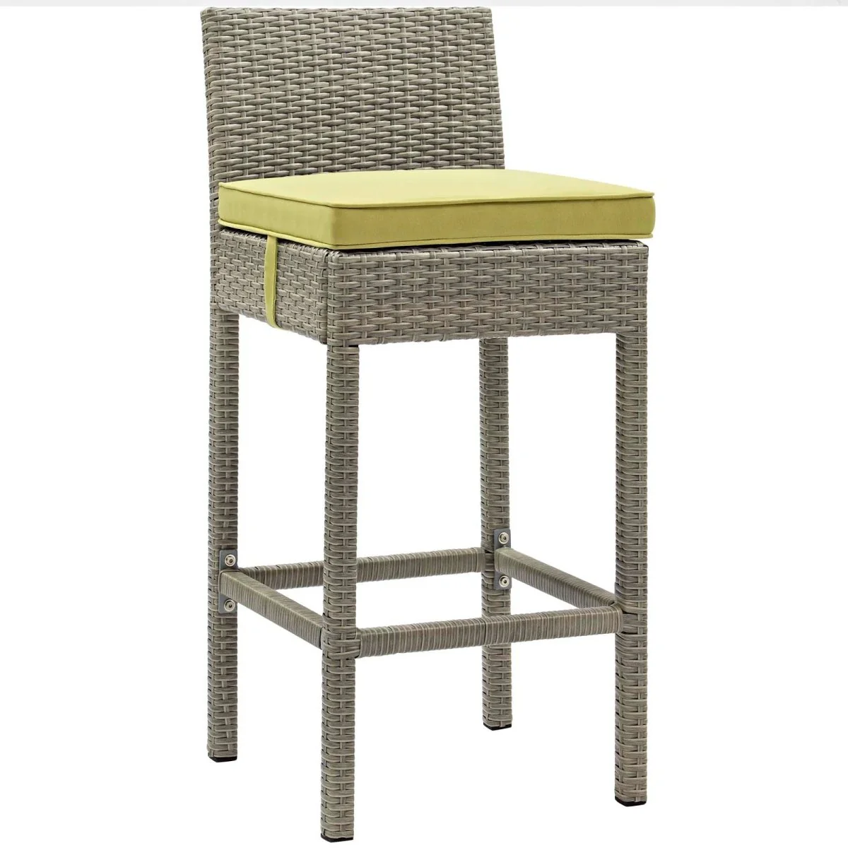 40" Wicker Rattan Outdoor Bar Stool Collection - Durable Weather-Resistant Patio Seating - Image 52