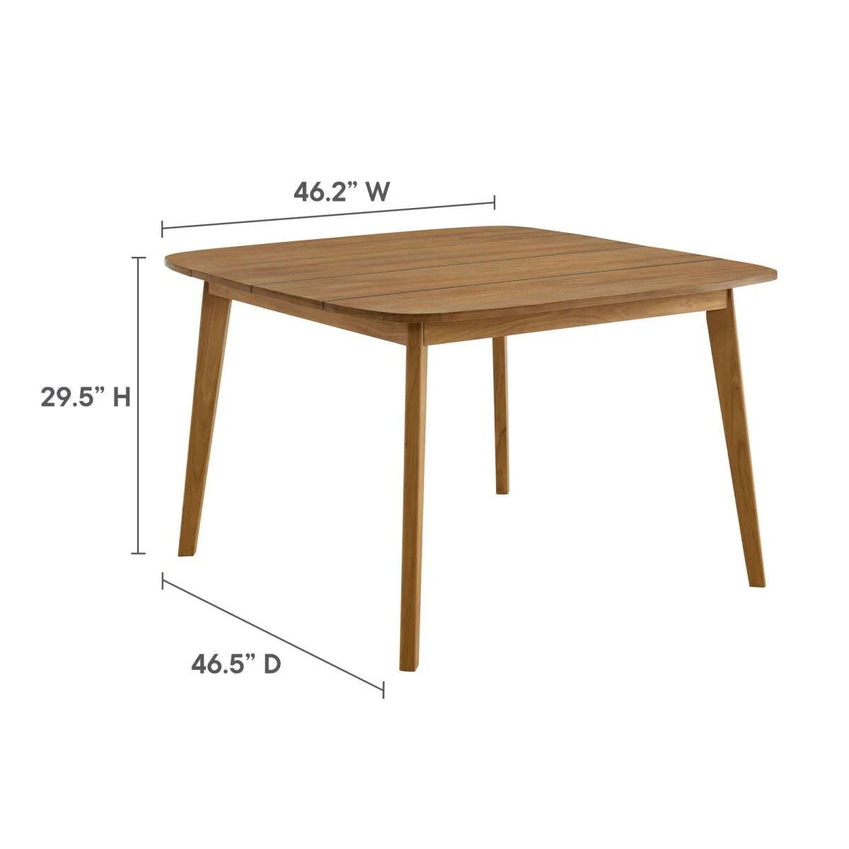 5-Piece Outdoor Teak and Rope Dining Set with Armchairs for Patio and Garden - Image 4