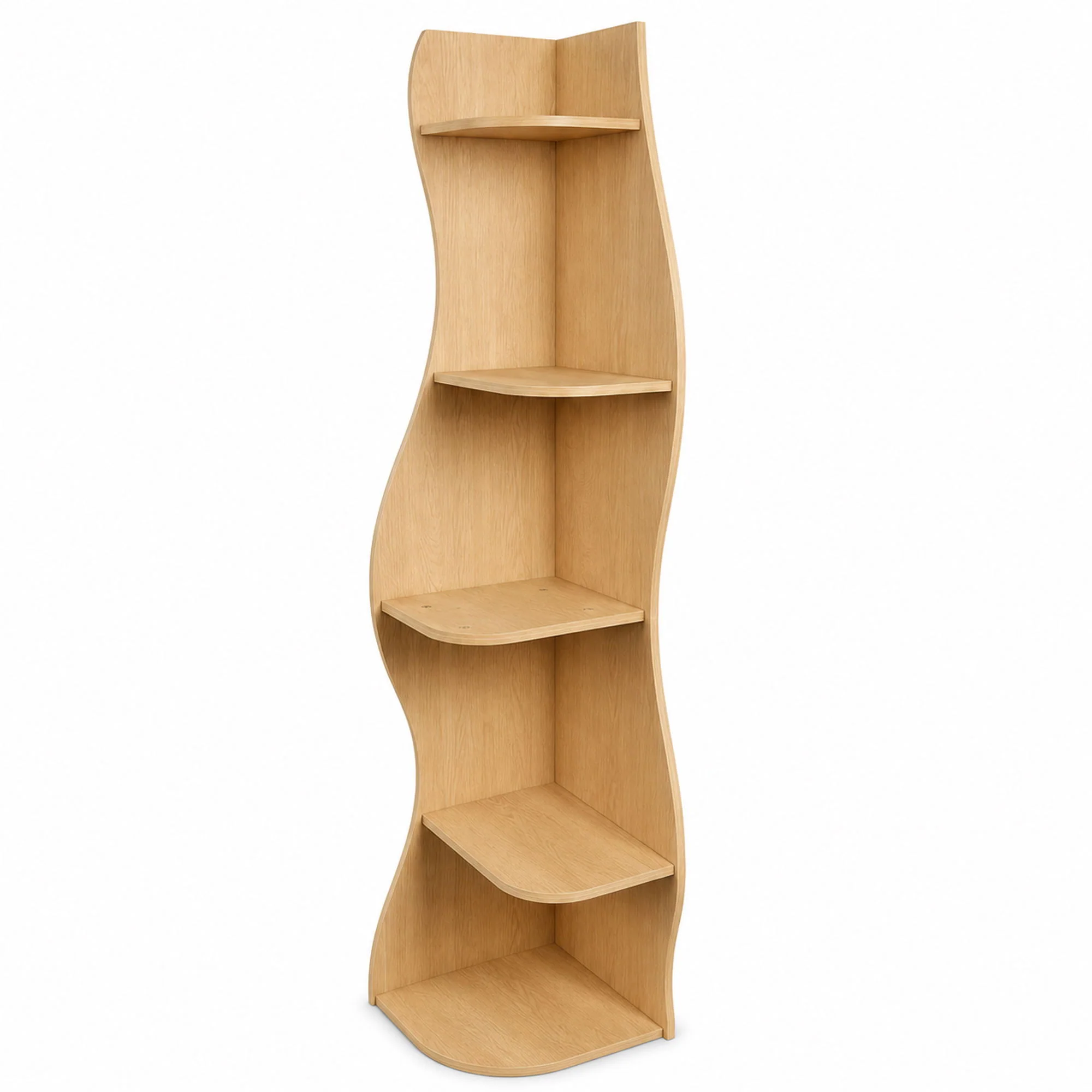 5 Tier S - Shaped Corner Shelf For Living Room - Image 2