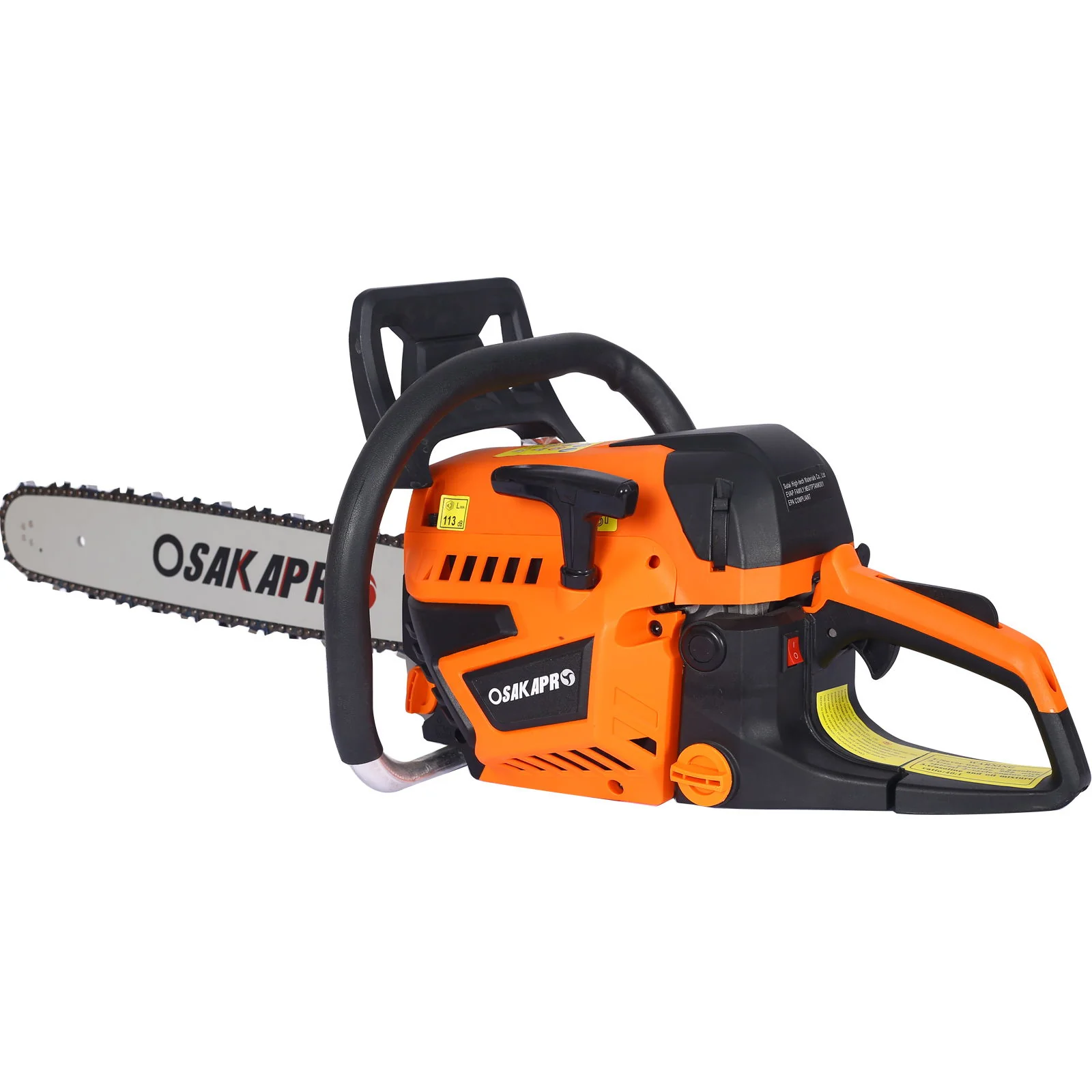 58Cc Gasoline Chainsaw 20" For Tree And Wood Cutting Epa Compliant - Orange - Image 8