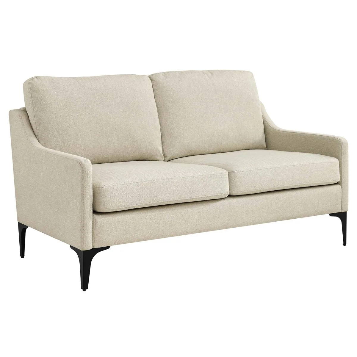 59-Inch Corland Upholstered Fabric Loveseat