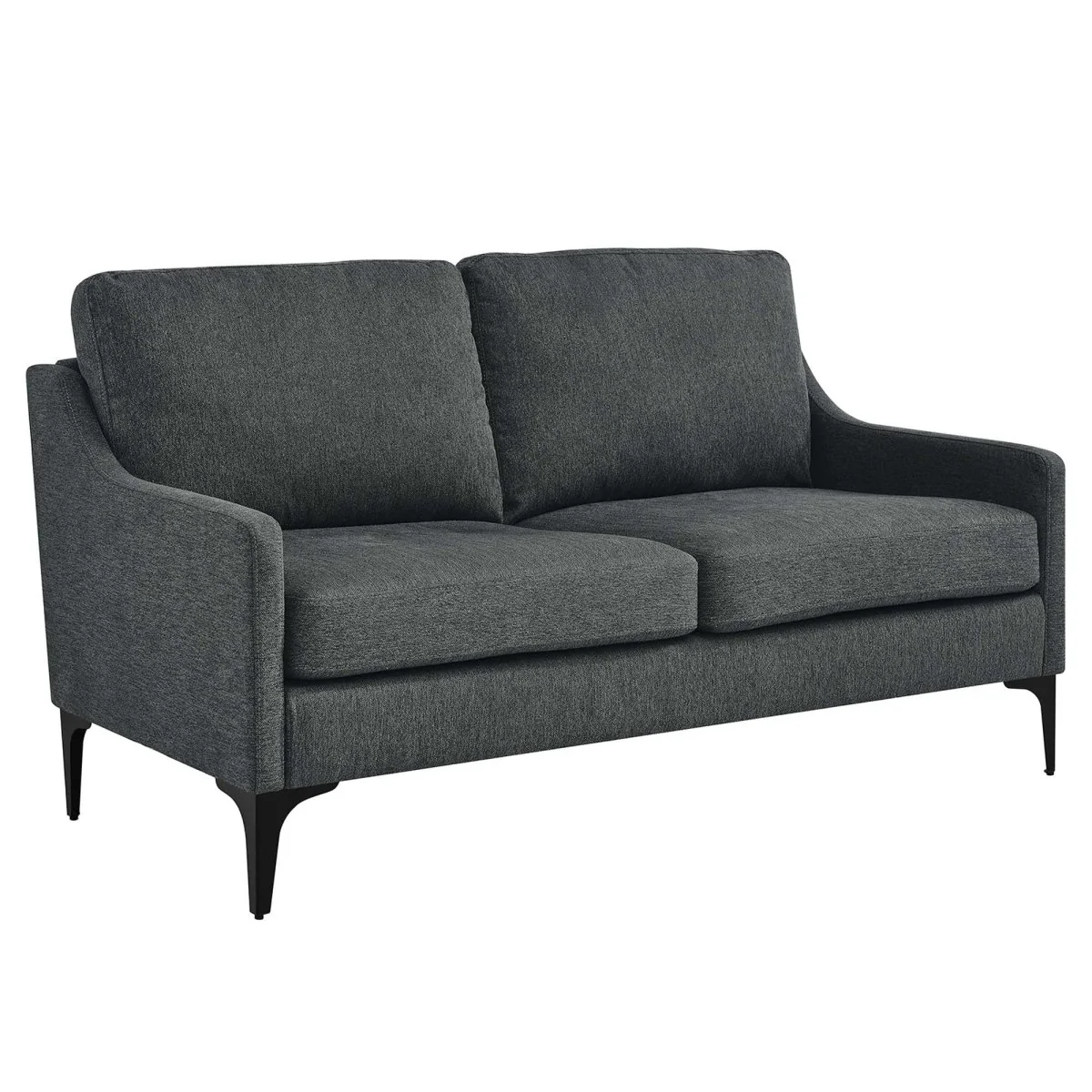59-Inch Corland Upholstered Fabric Loveseat - Image 8